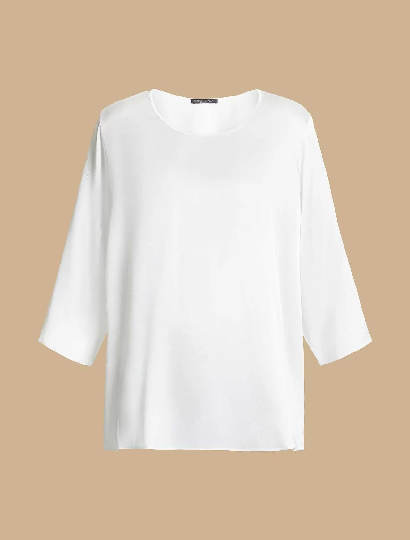 Boxy Satin Blouse-Marina Rinaldi New