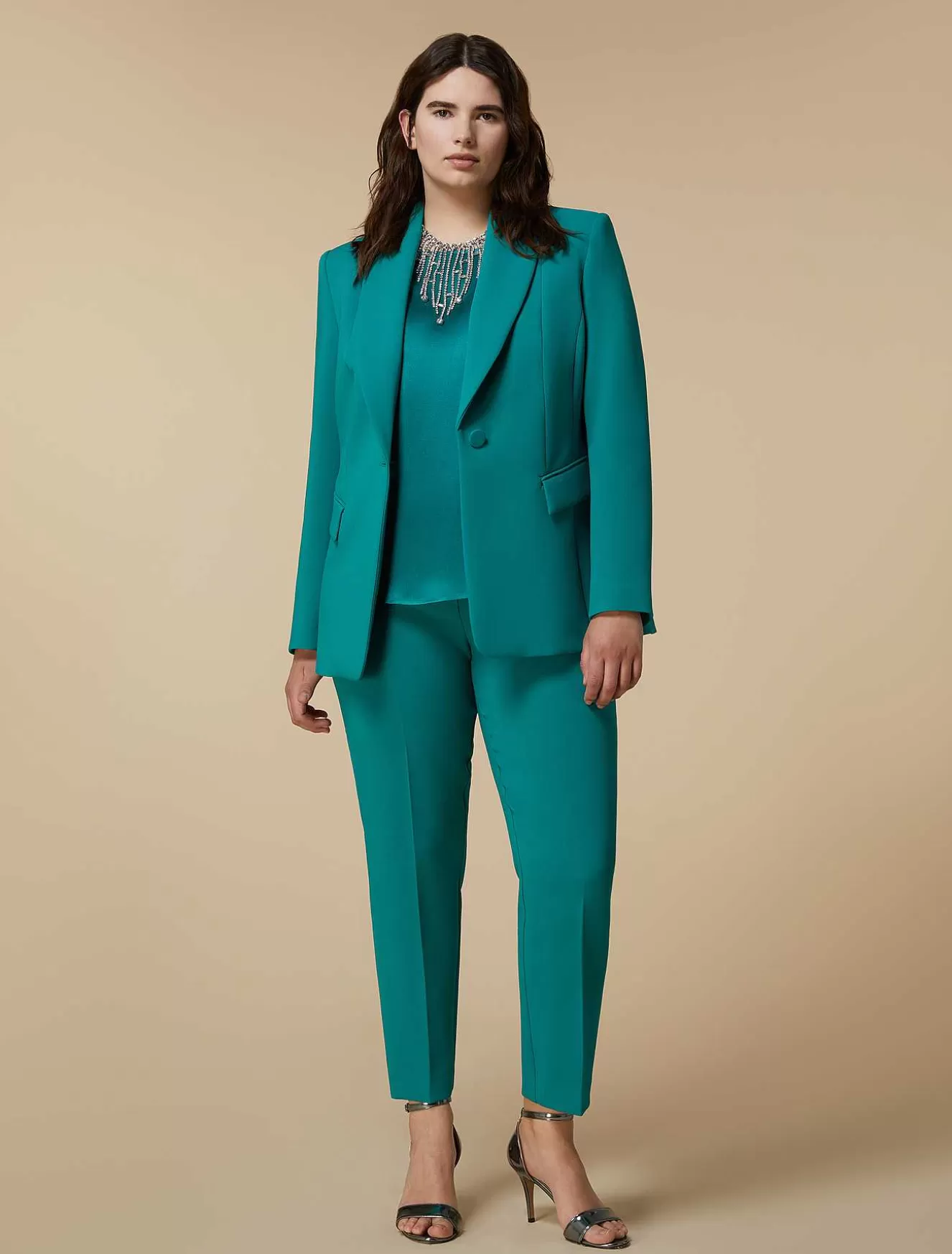 Boxy Satin Blouse-Marina Rinaldi Online