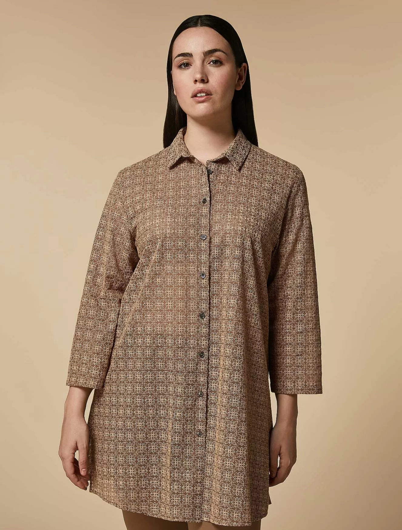 Broderie Anglaise Shirt-Marina Rinaldi Shop