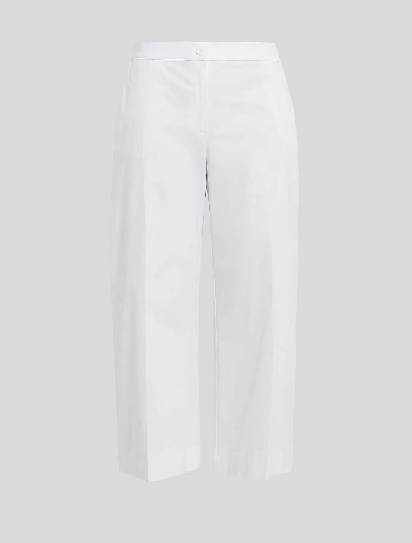 Cotton Gabardine Trousers-Marina Rinaldi Online