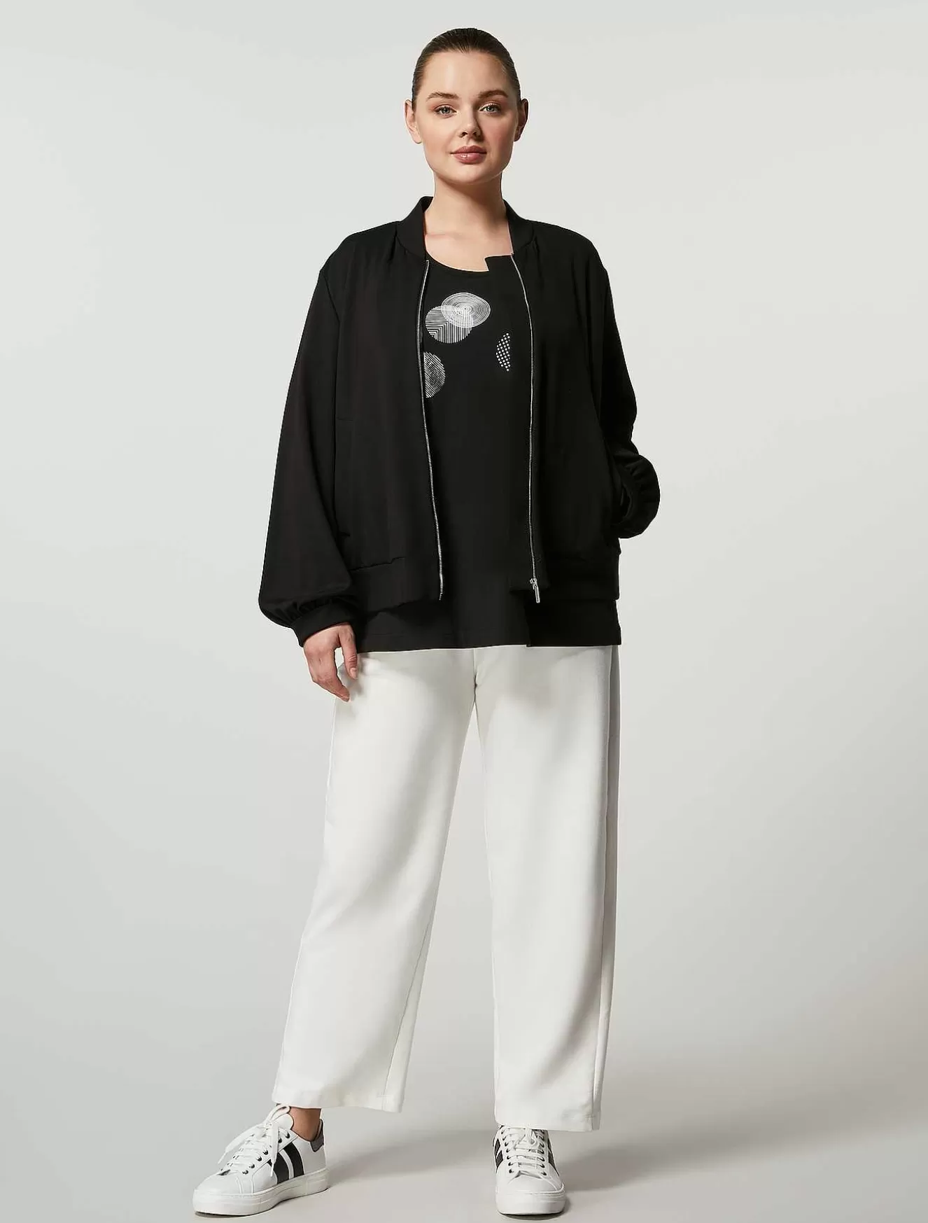 Cotton Jersey T-Shirt-Marina Rinaldi Sale