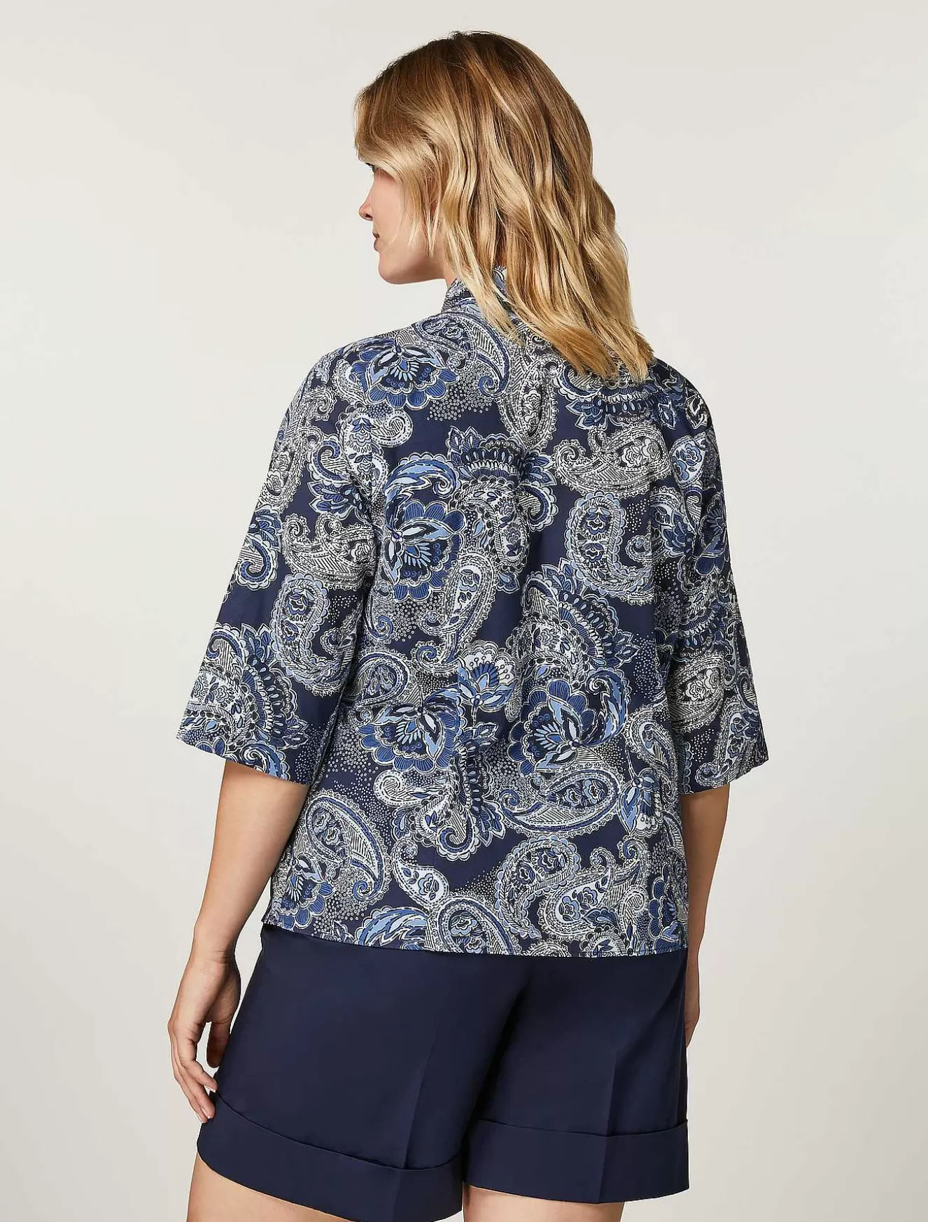 Cotton Muslin Shirt-Marina Rinaldi Store