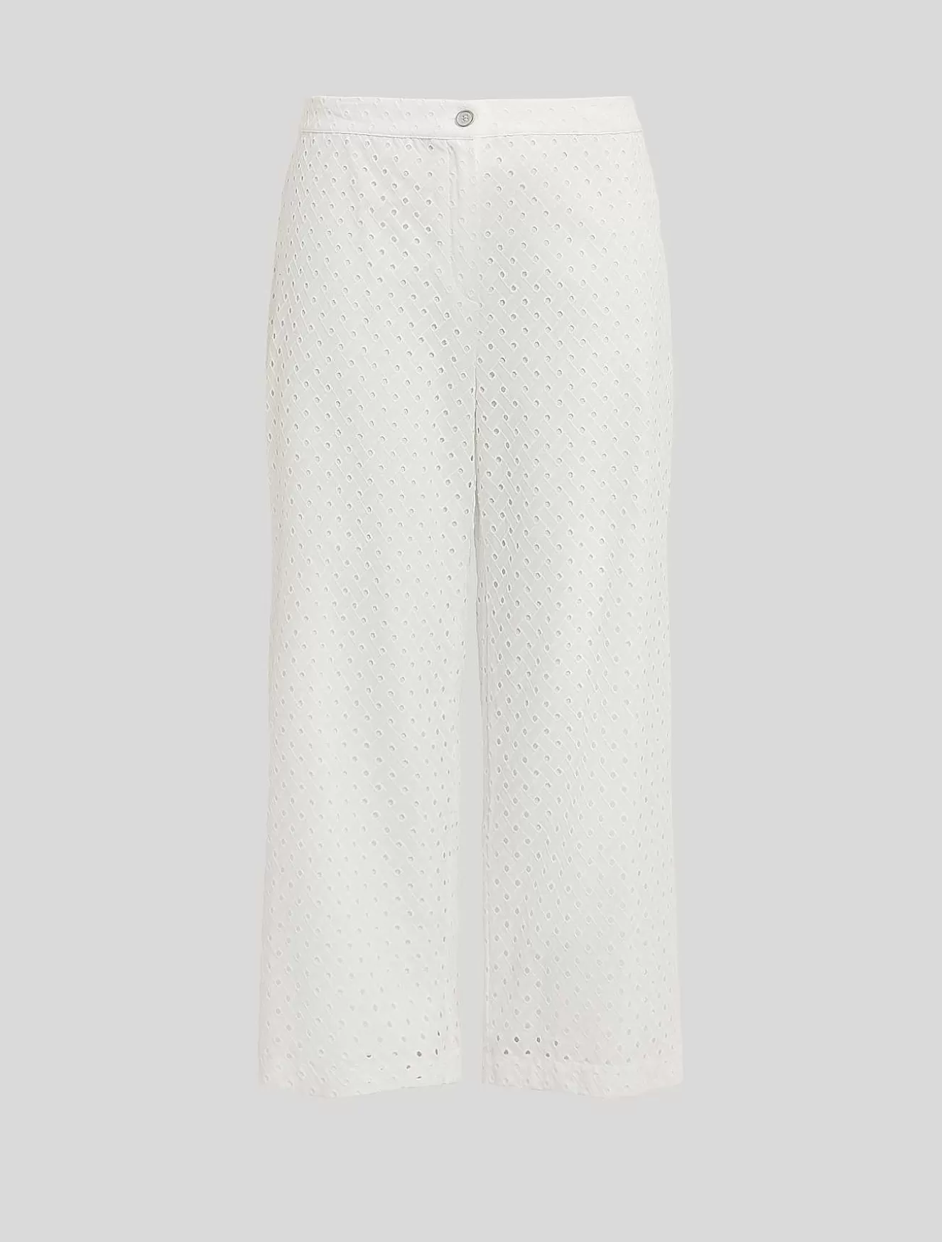 Cotton Muslin Trousers-Marina Rinaldi Shop
