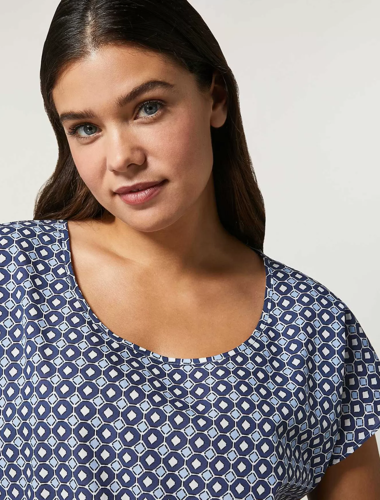 Cotton Muslin Tunic-Marina Rinaldi Best