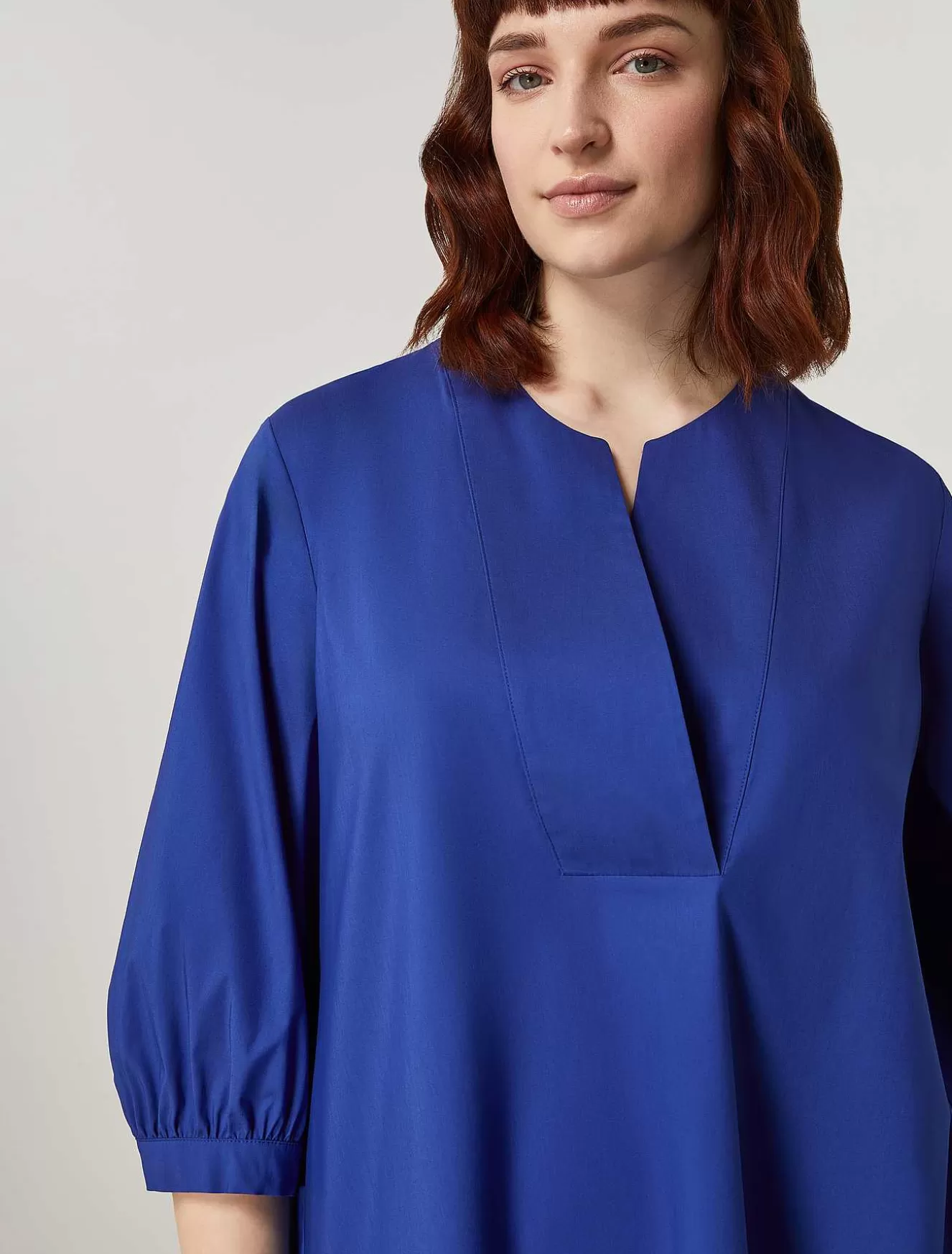 Cotton Poplin Blouse-Marina Rinaldi Hot
