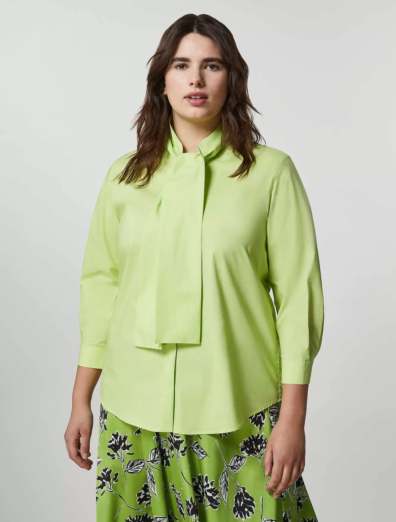 Cotton Poplin Shirt-Marina Rinaldi Store