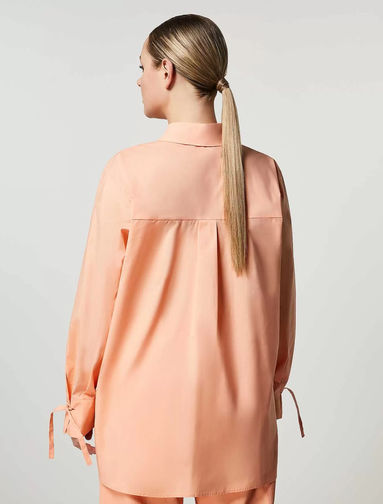 Cotton Poplin Shirt-Marina Rinaldi Best Sale