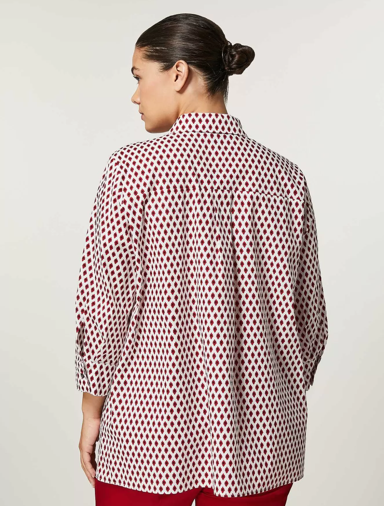 Cotton Poplin Shirt-Marina Rinaldi Cheap