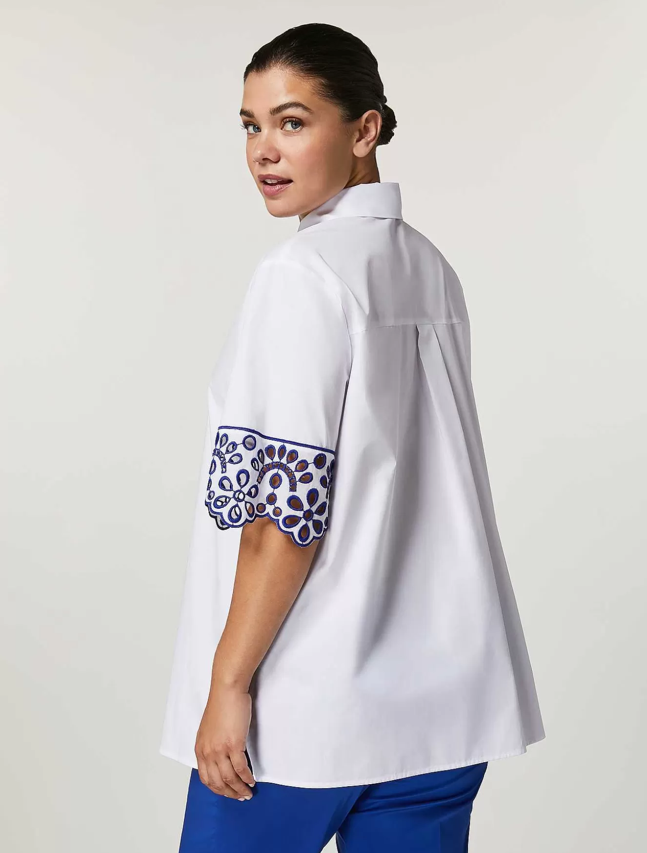 Cotton Poplin Shirt-Marina Rinaldi Shop