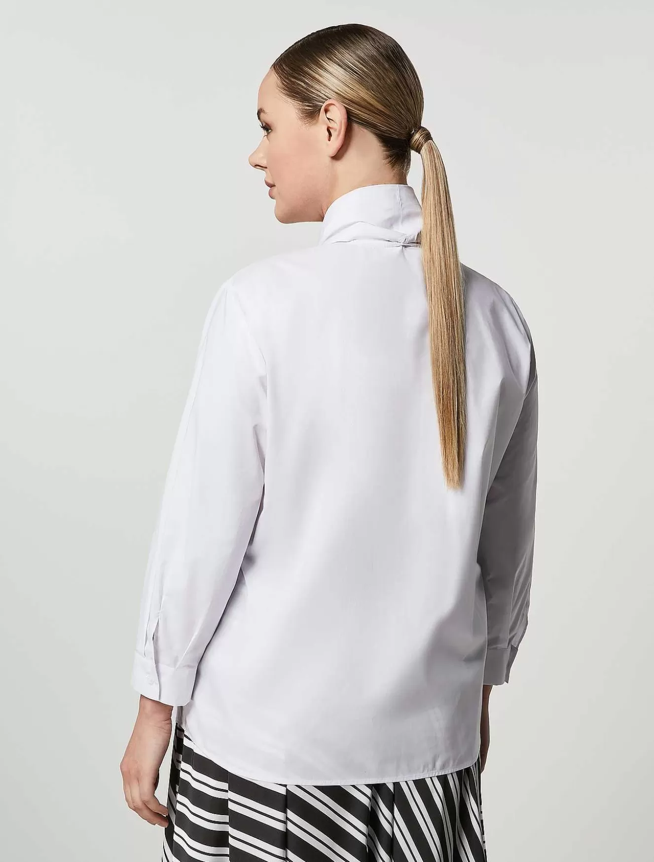 Cotton Poplin Shirt-Marina Rinaldi Store