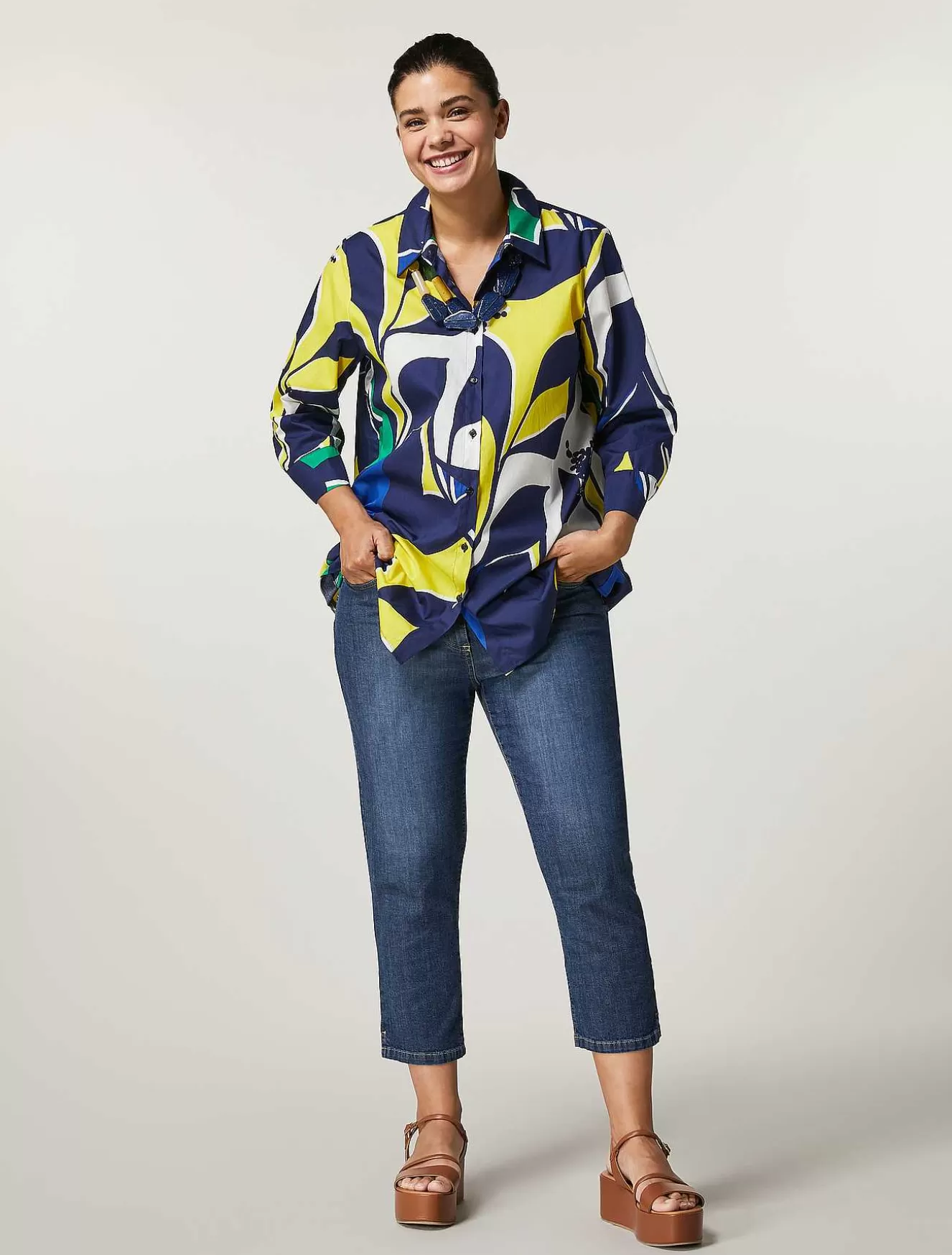 Cotton Poplin Shirt-Marina Rinaldi Shop