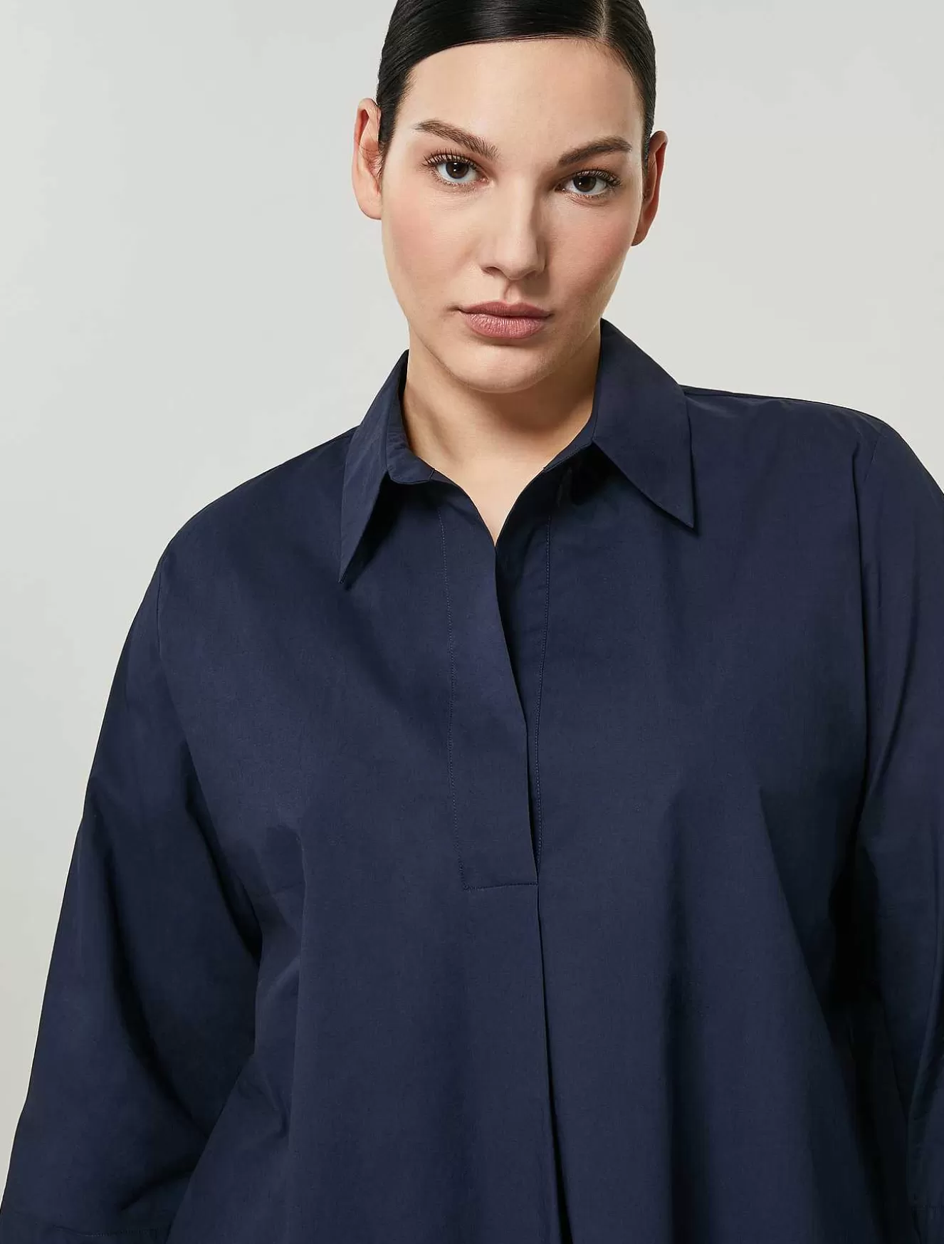 Cotton Poplin Tunic-Marina Rinaldi Shop