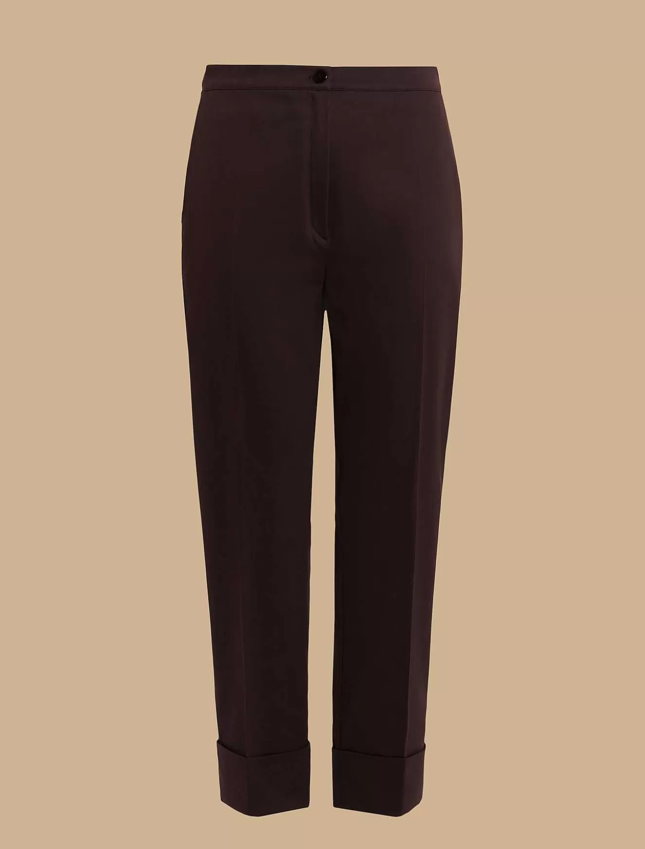 Cotton Satin Trousers-Marina Rinaldi Best Sale