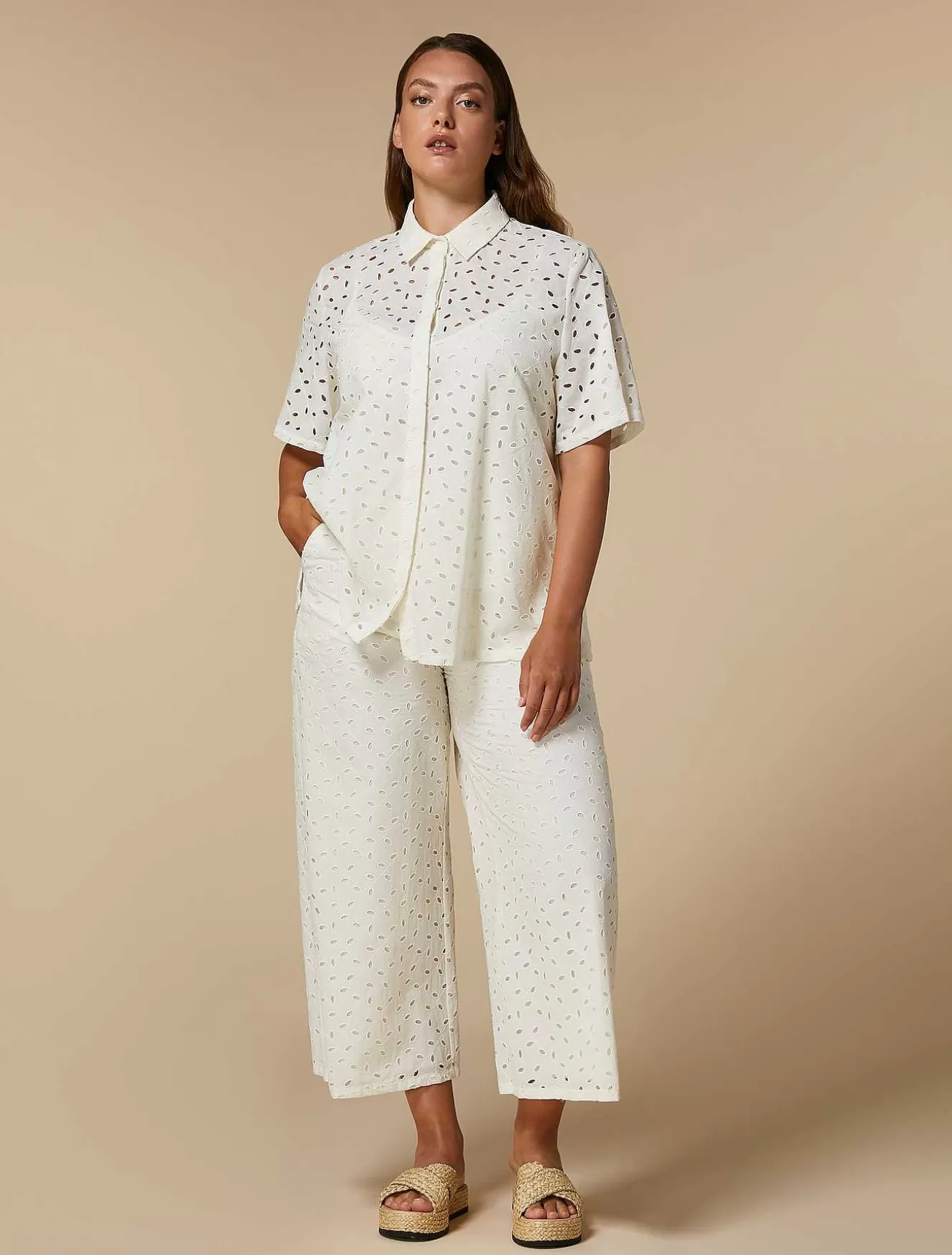 Cotton Trousers-Marina Rinaldi Discount