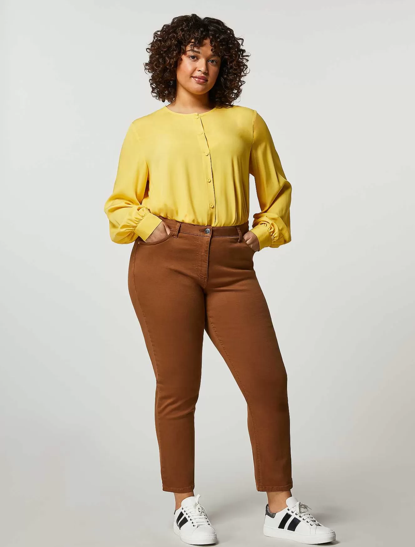 Cotton Trousers-Marina Rinaldi Cheap