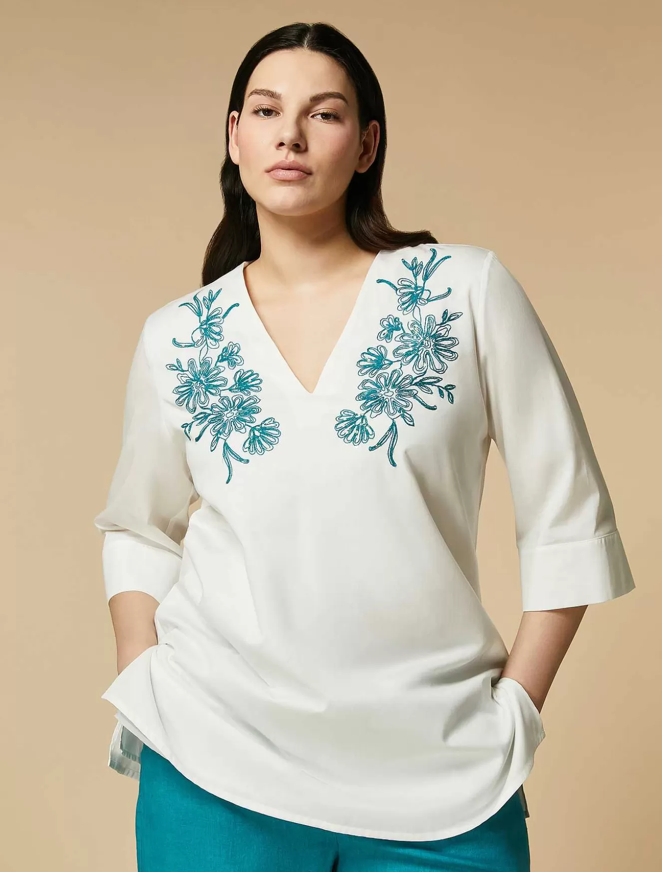 Cotton Tunic-Marina Rinaldi Outlet