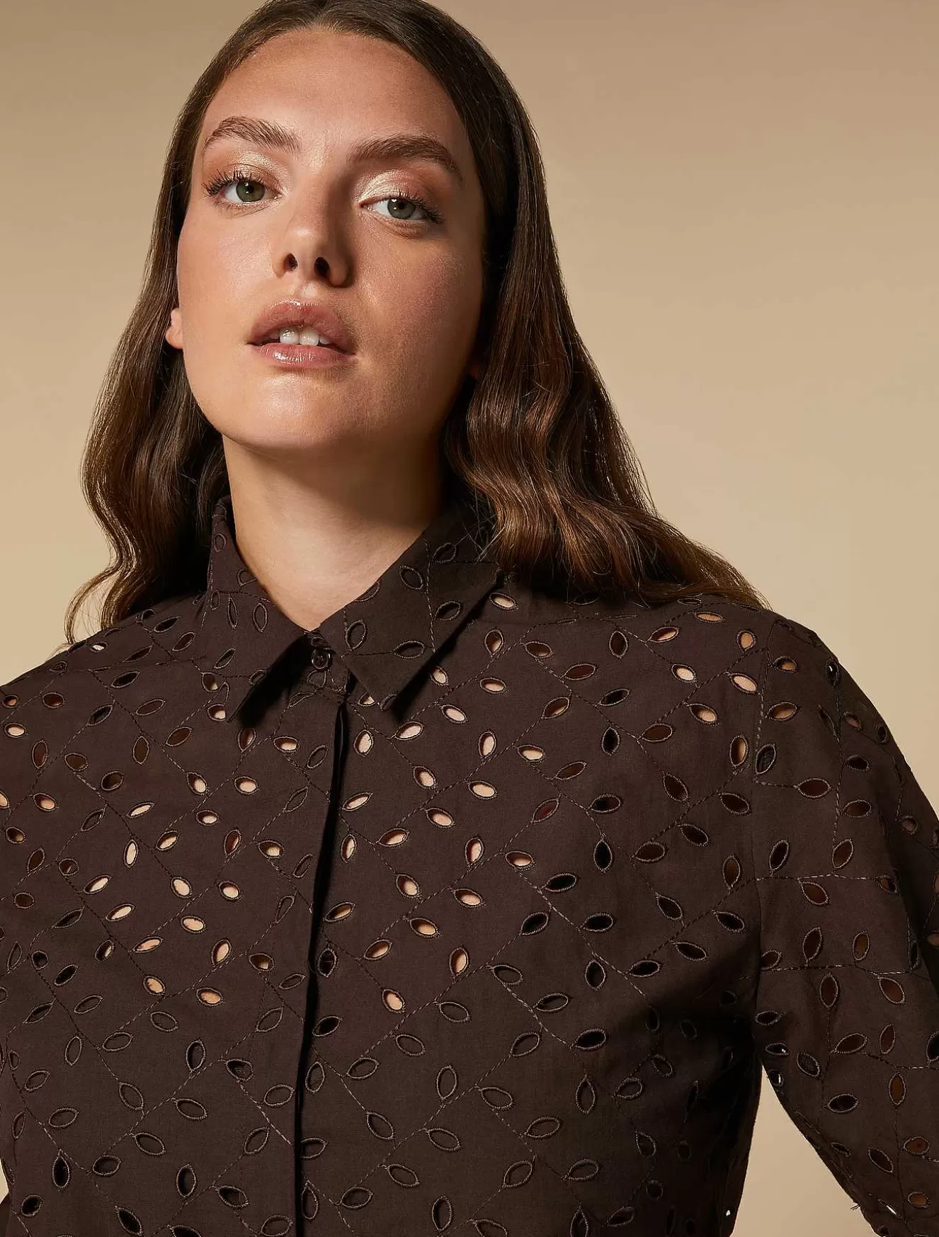 Cotton Voile Shirt-Marina Rinaldi Shop