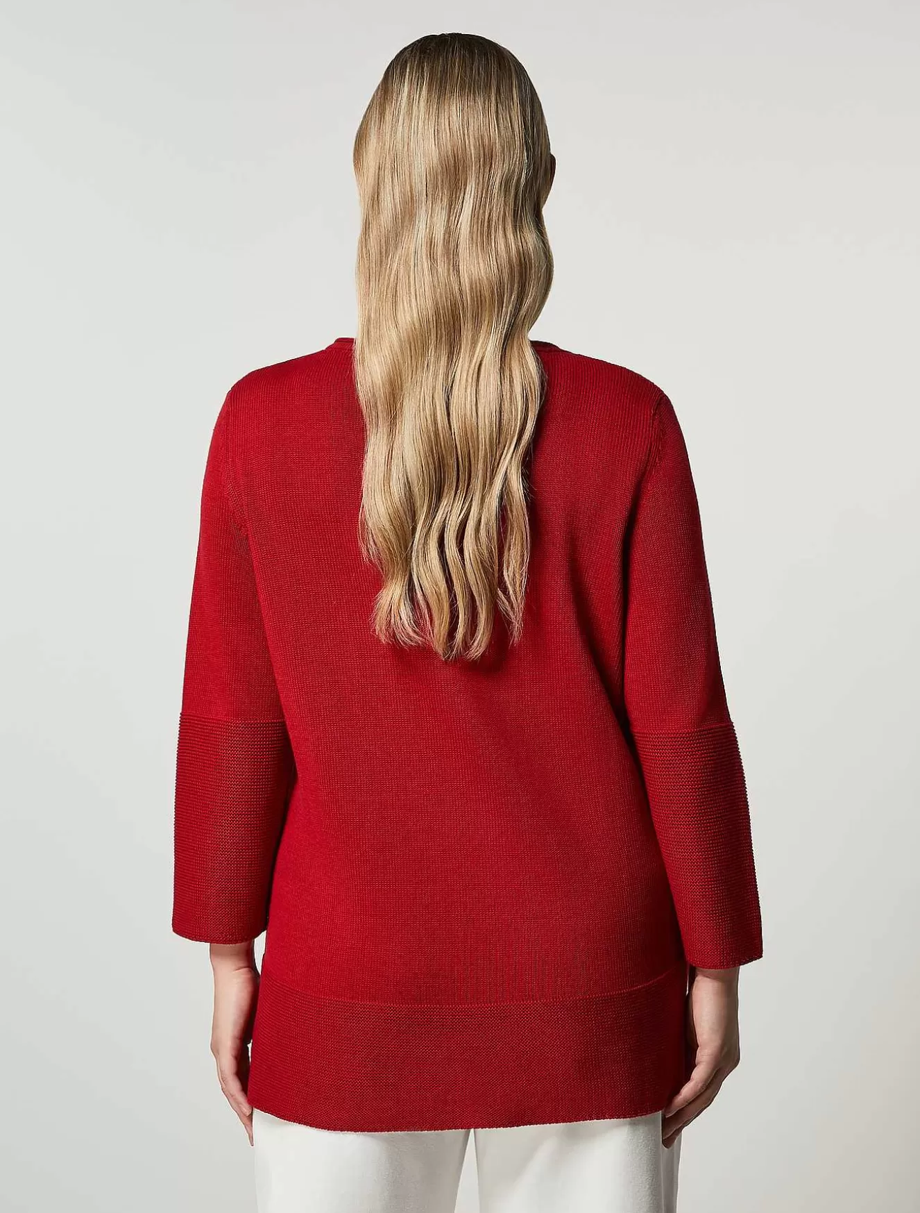 Cotton Yarn Sweater-Marina Rinaldi Online