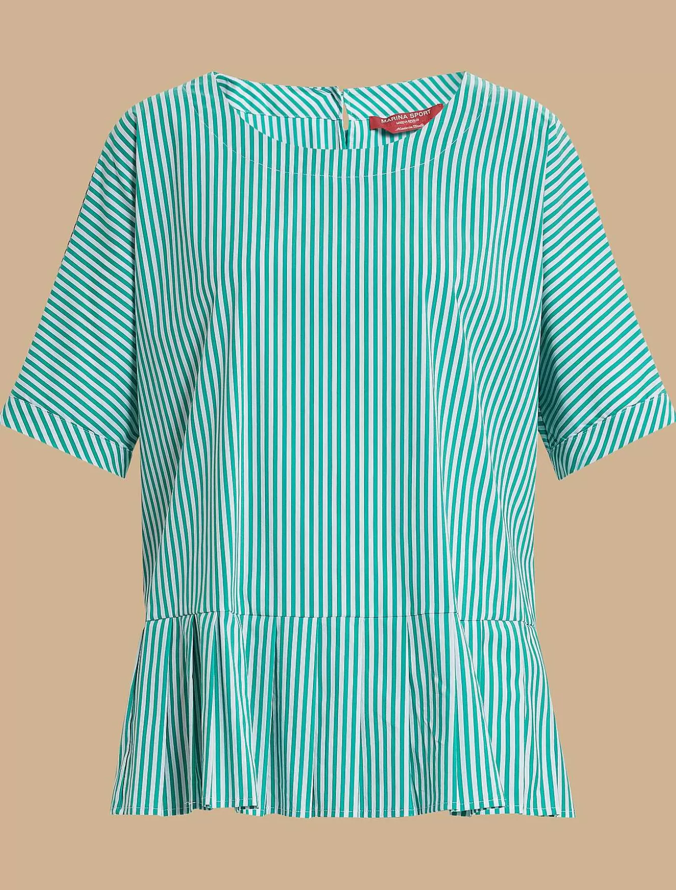 Cotton-Blend Blouse-Marina Rinaldi Best