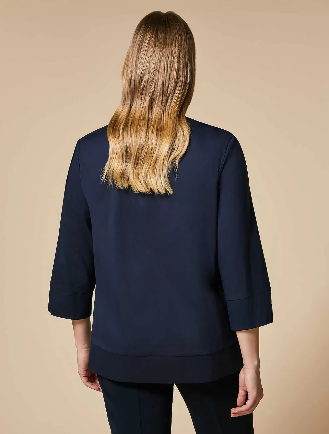 Cotton-Blend Poplin Shirt-Marina Rinaldi Cheap