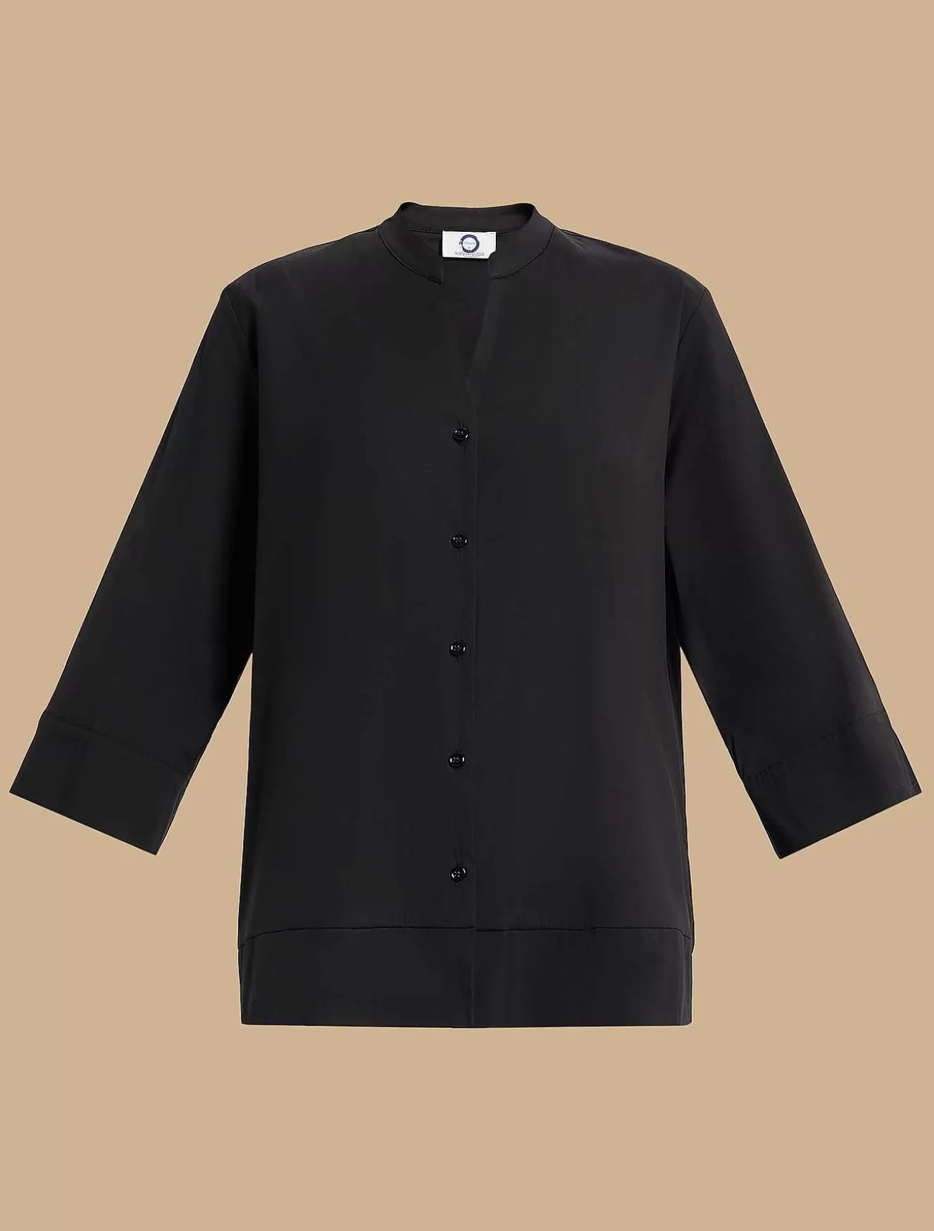 Cotton-Blend Poplin Shirt-Marina Rinaldi Best Sale