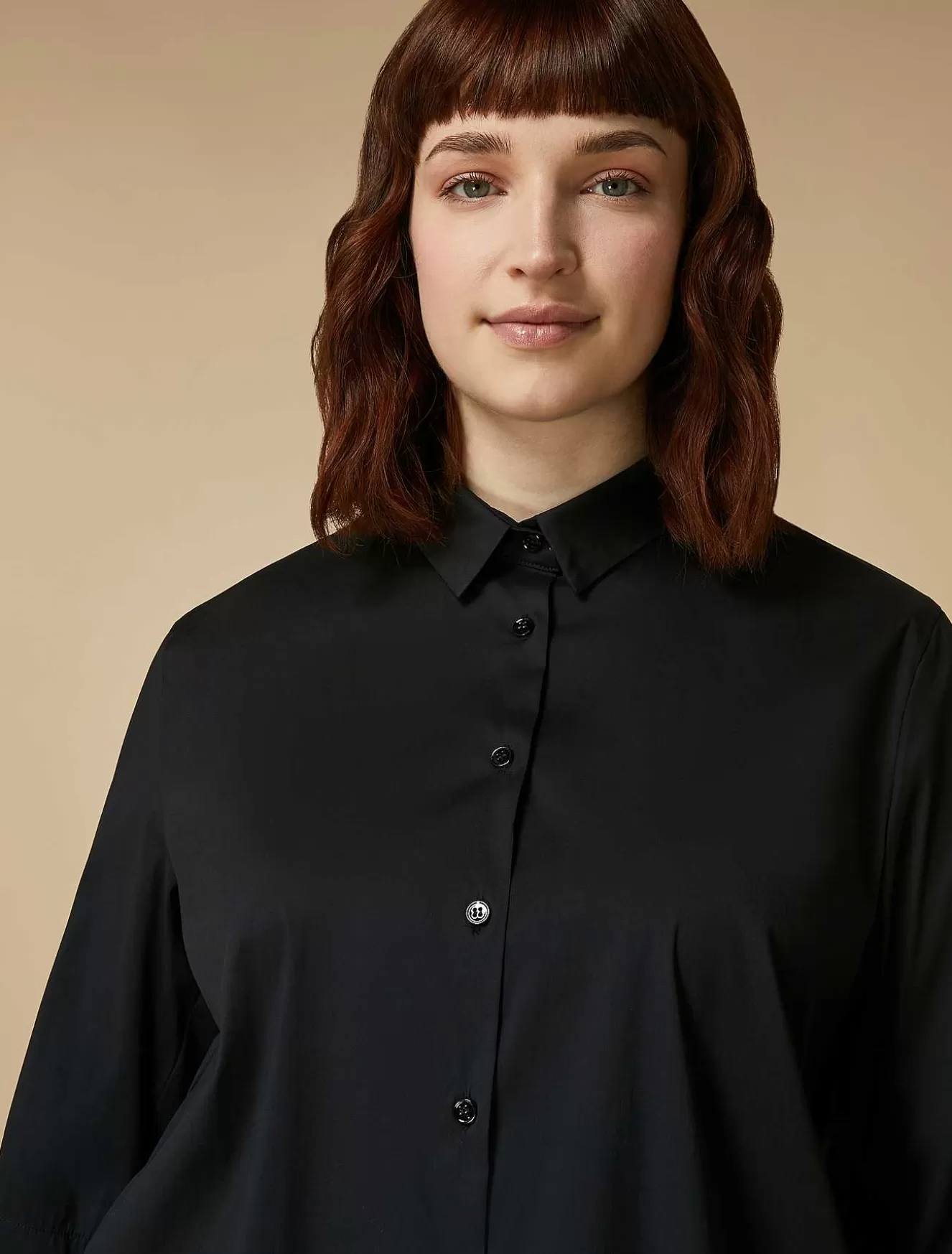 Cotton-Blend Poplin Tunic-Marina Rinaldi Hot