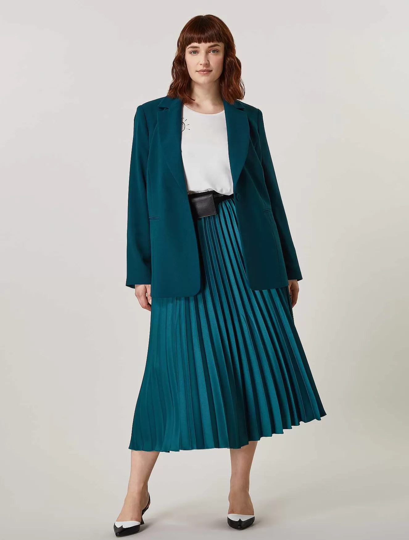 Crepe Envers Satin Blazer-Marina Rinaldi Online