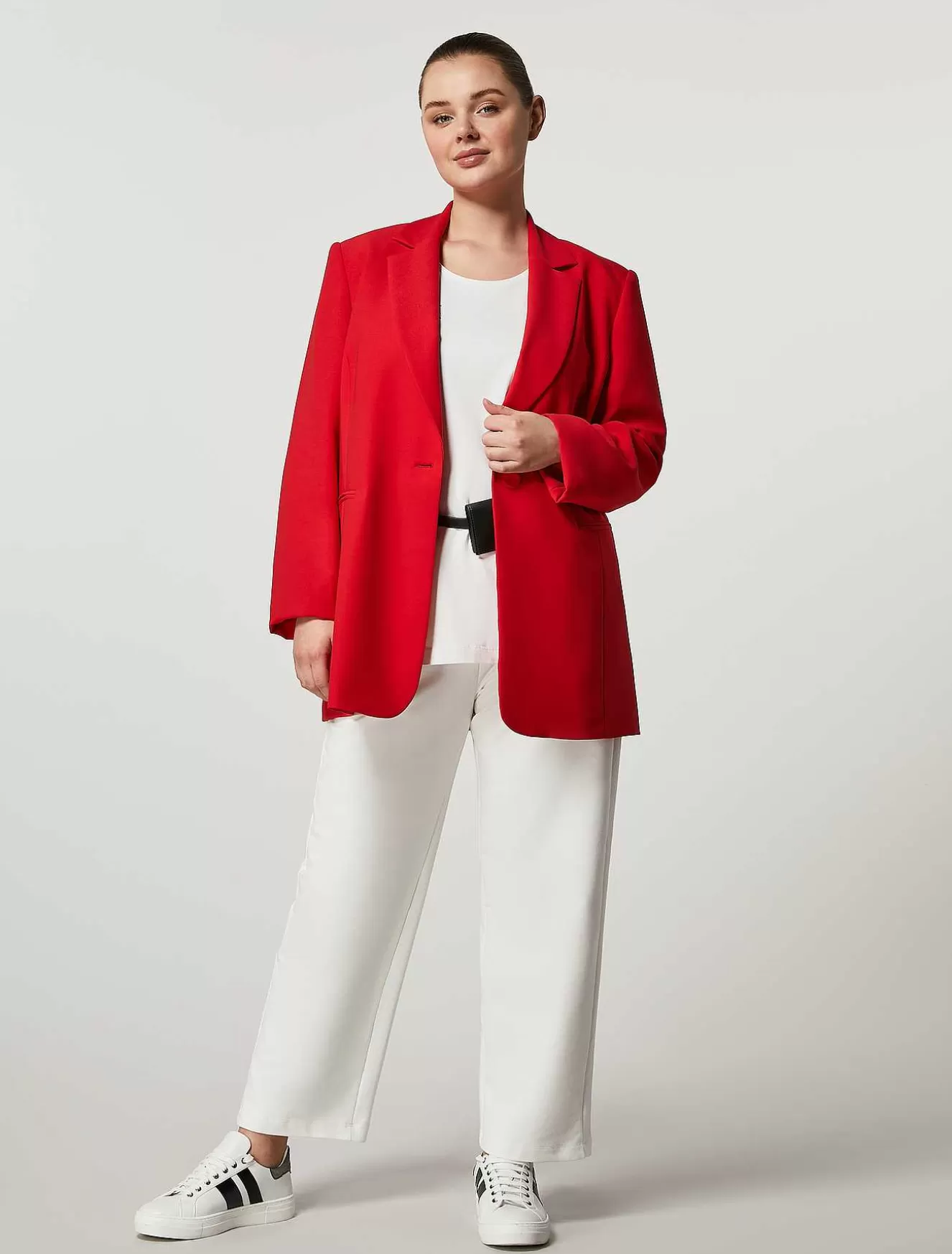 Crepe Envers Satin Blazer-Marina Rinaldi Clearance