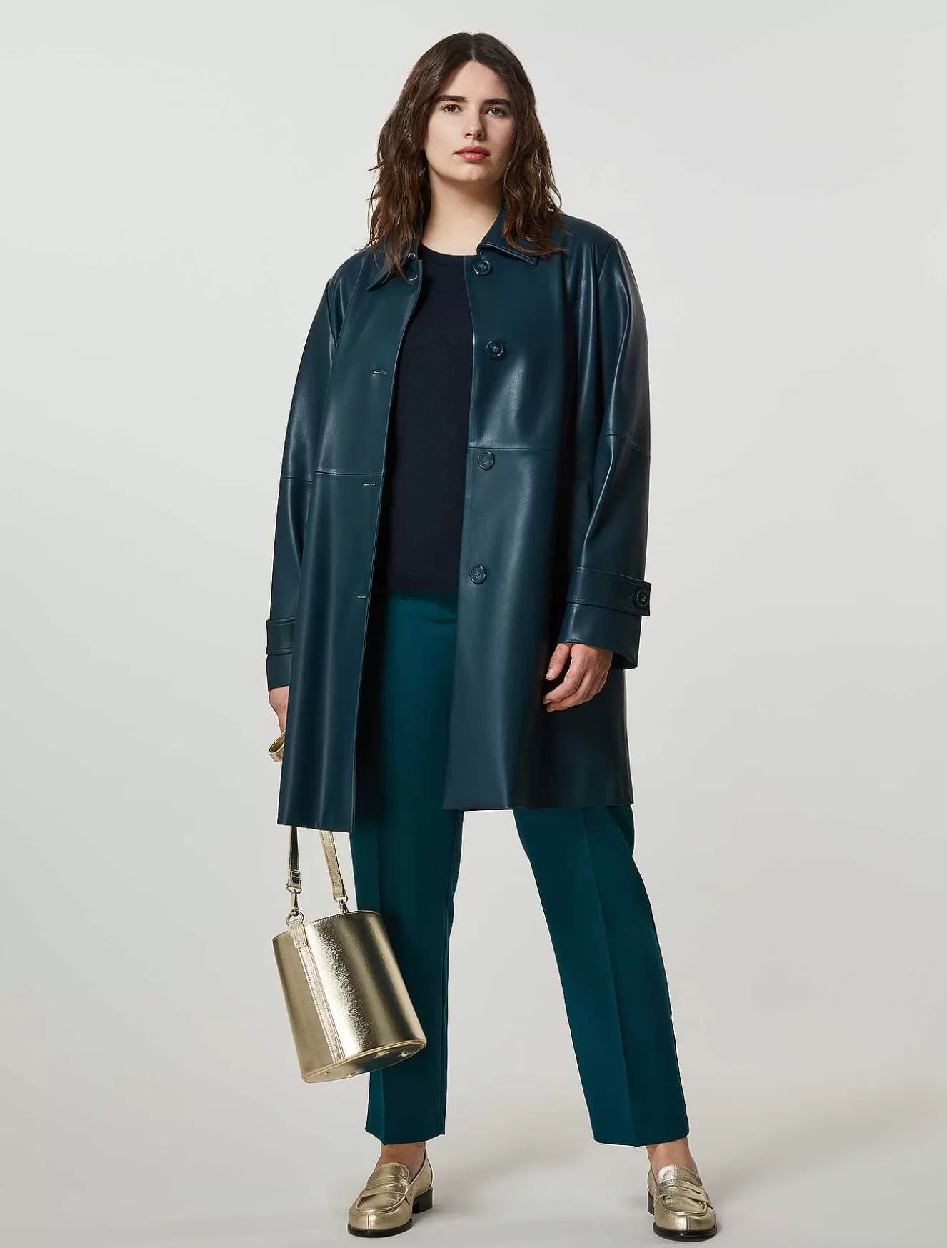 Crepe Envers Satin Trousers-Marina Rinaldi Sale