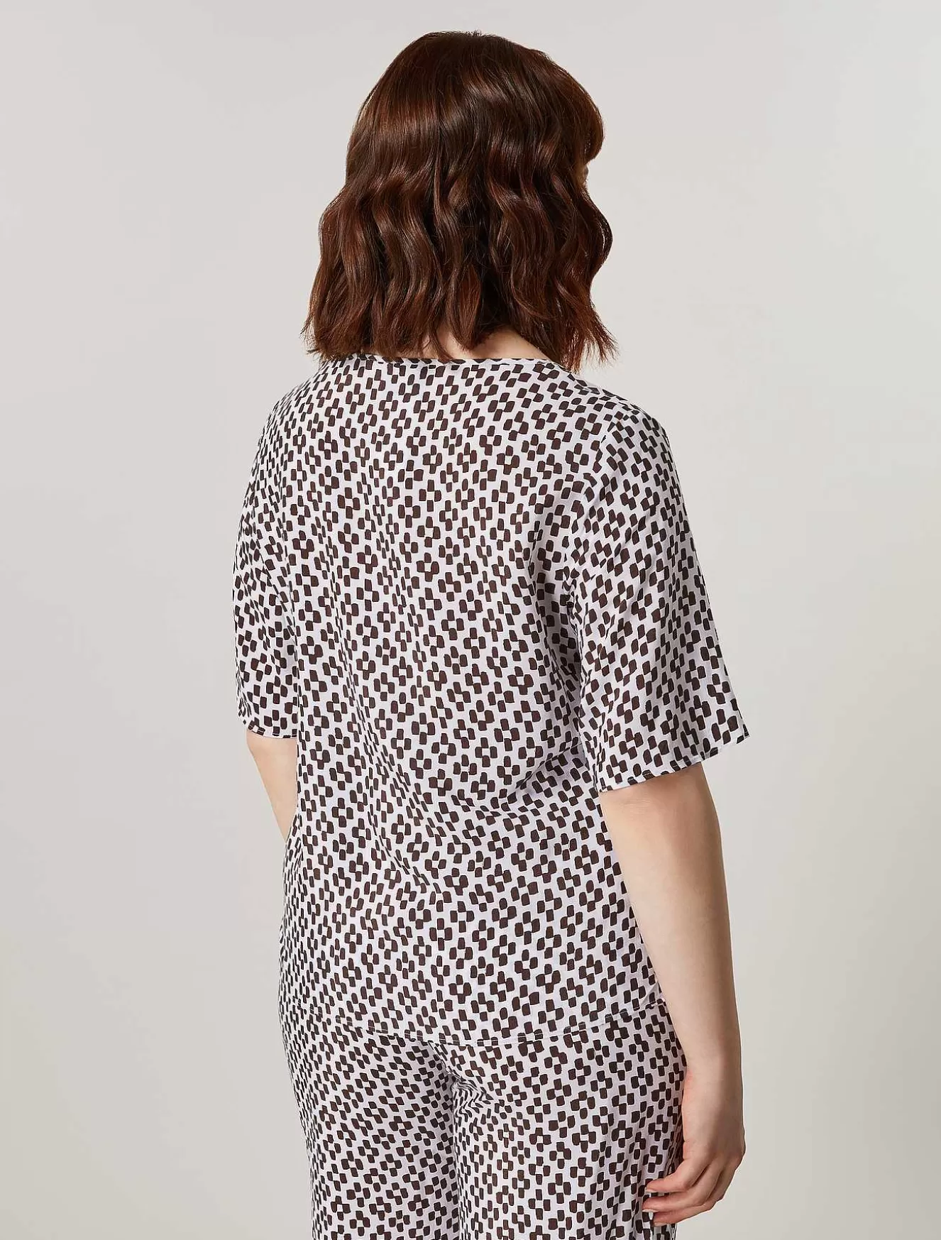 Cupro And Viscose Canvas Blouse-Marina Rinaldi Best