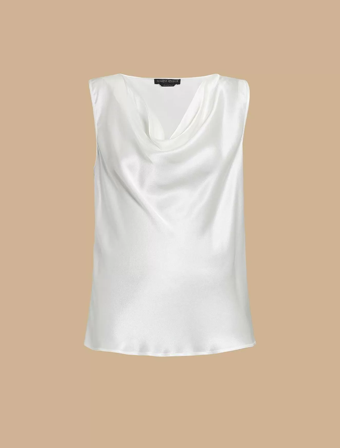 Draped Satin Top-Marina Rinaldi Discount
