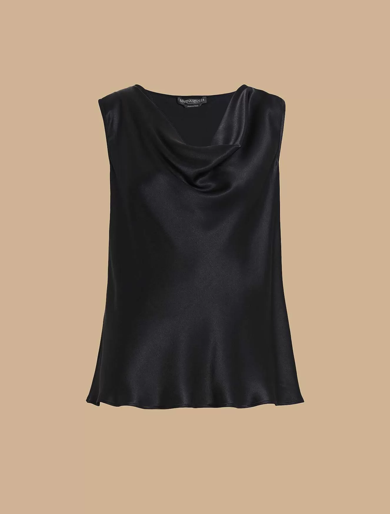 Draped Satin Top-Marina Rinaldi Sale