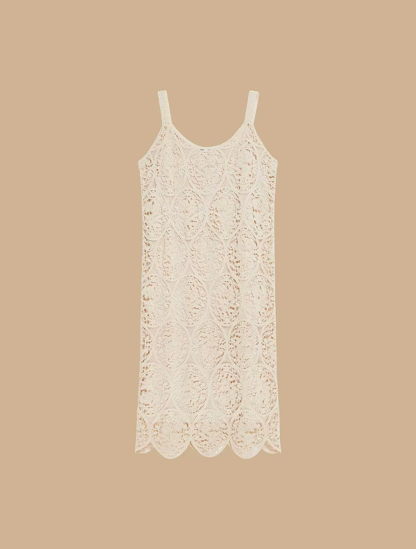 Embroidered Cotton Dress-Marina Rinaldi Shop