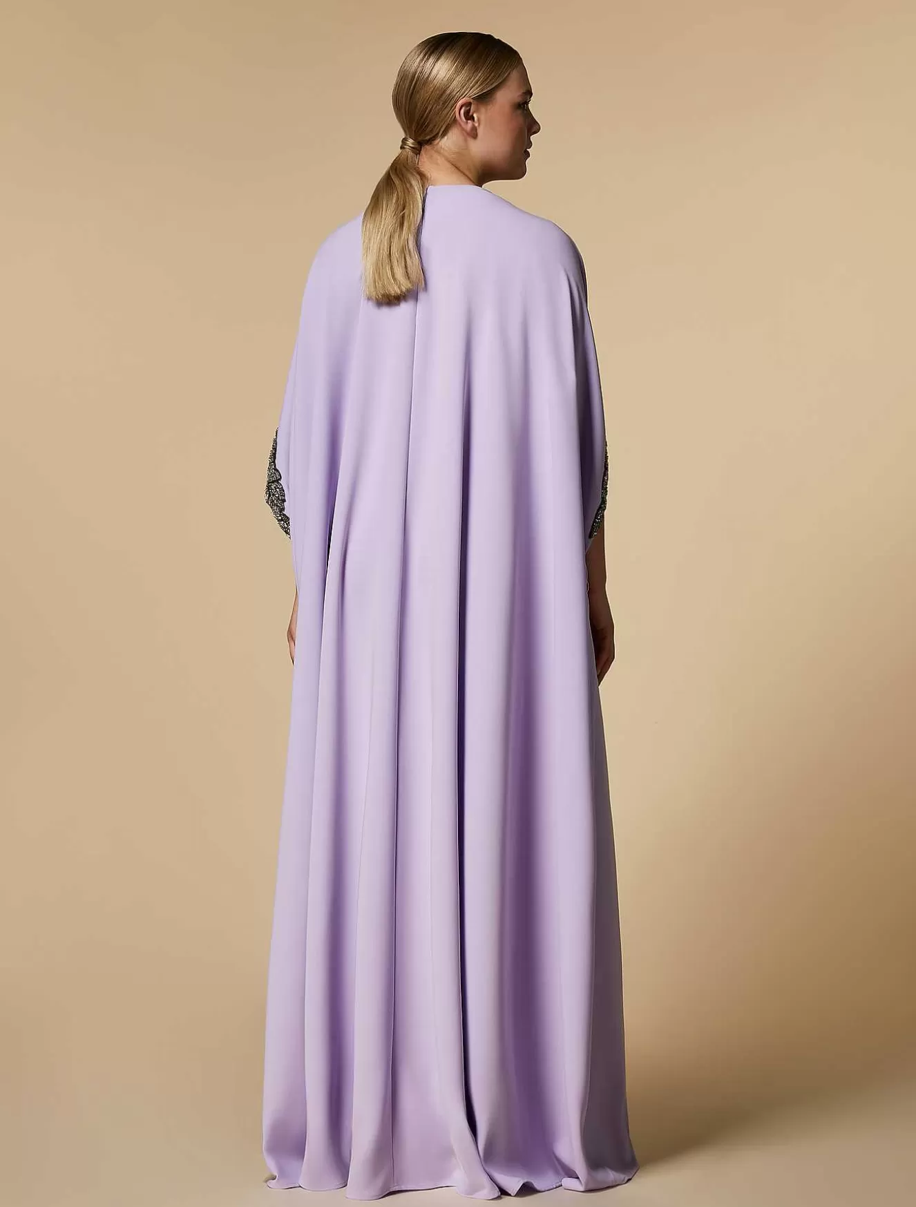 Embroidered Triacetate Dress-Marina Rinaldi Sale