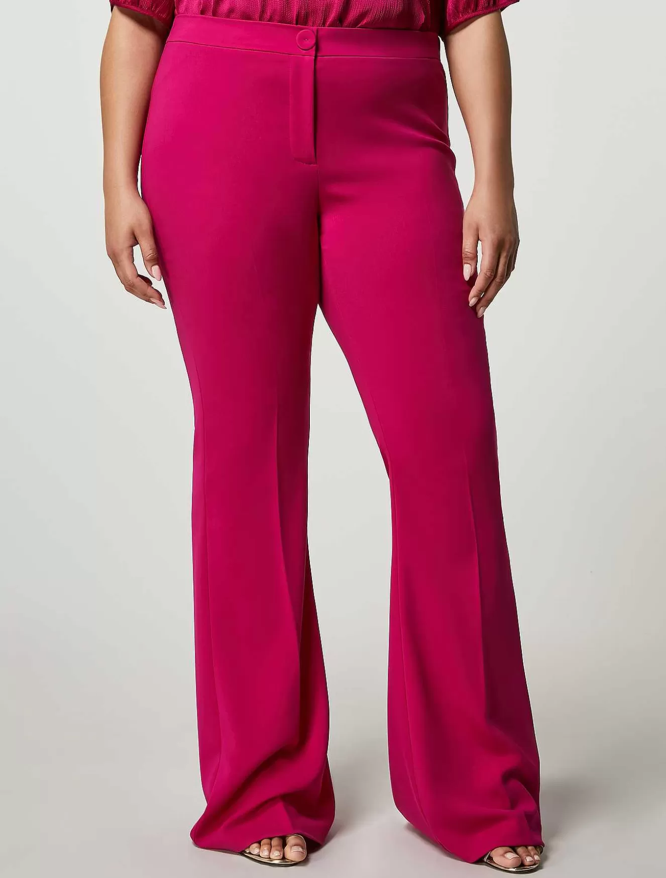 Fluid Cady Trousers-Marina Rinaldi Cheap