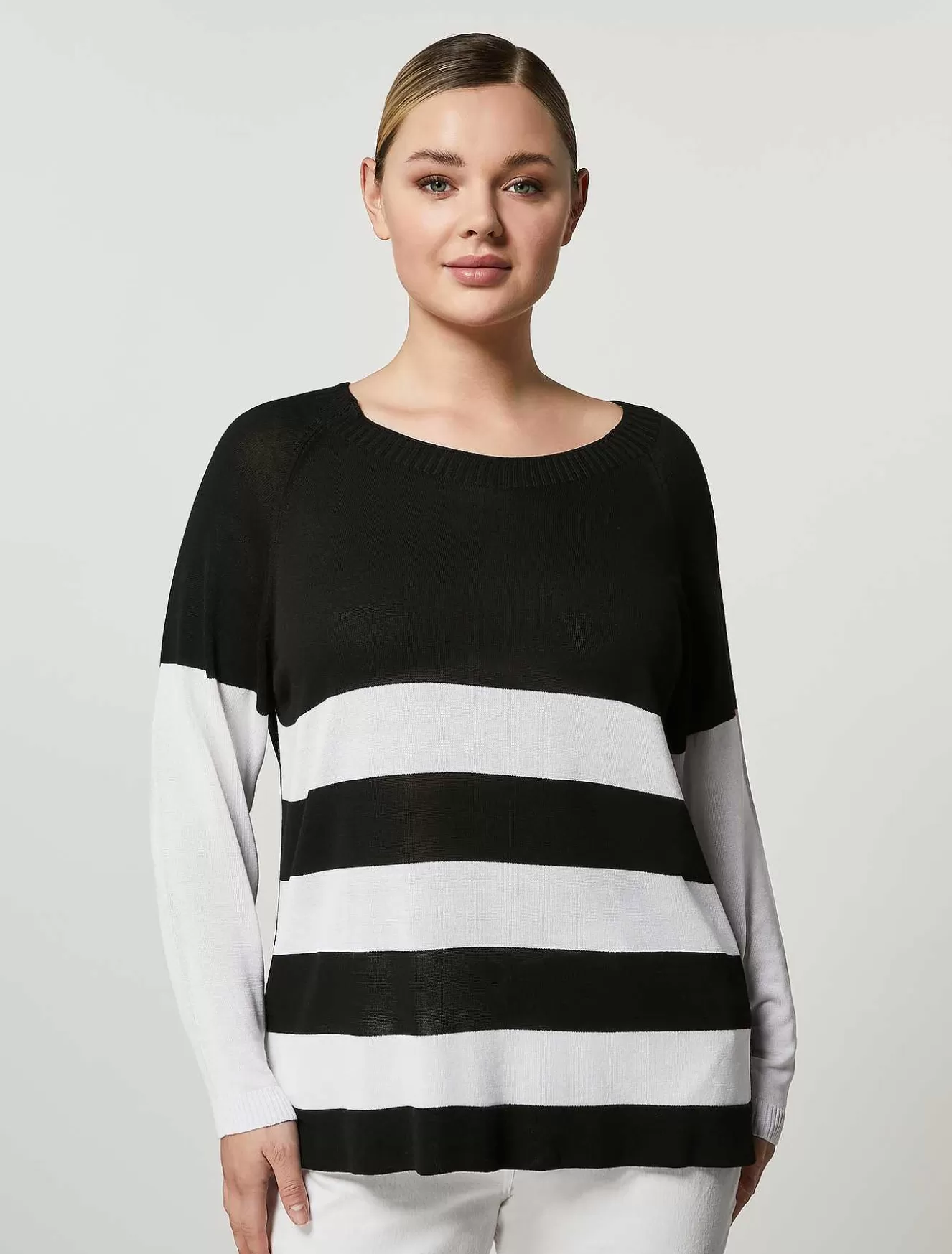 Fluid Viscose Crepe Sweater-Marina Rinaldi Cheap
