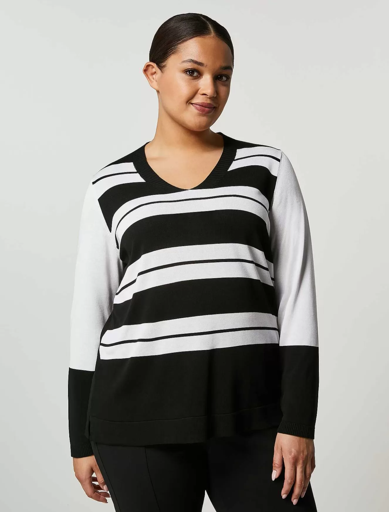 Fluid Viscose Crepe Sweater-Marina Rinaldi Store