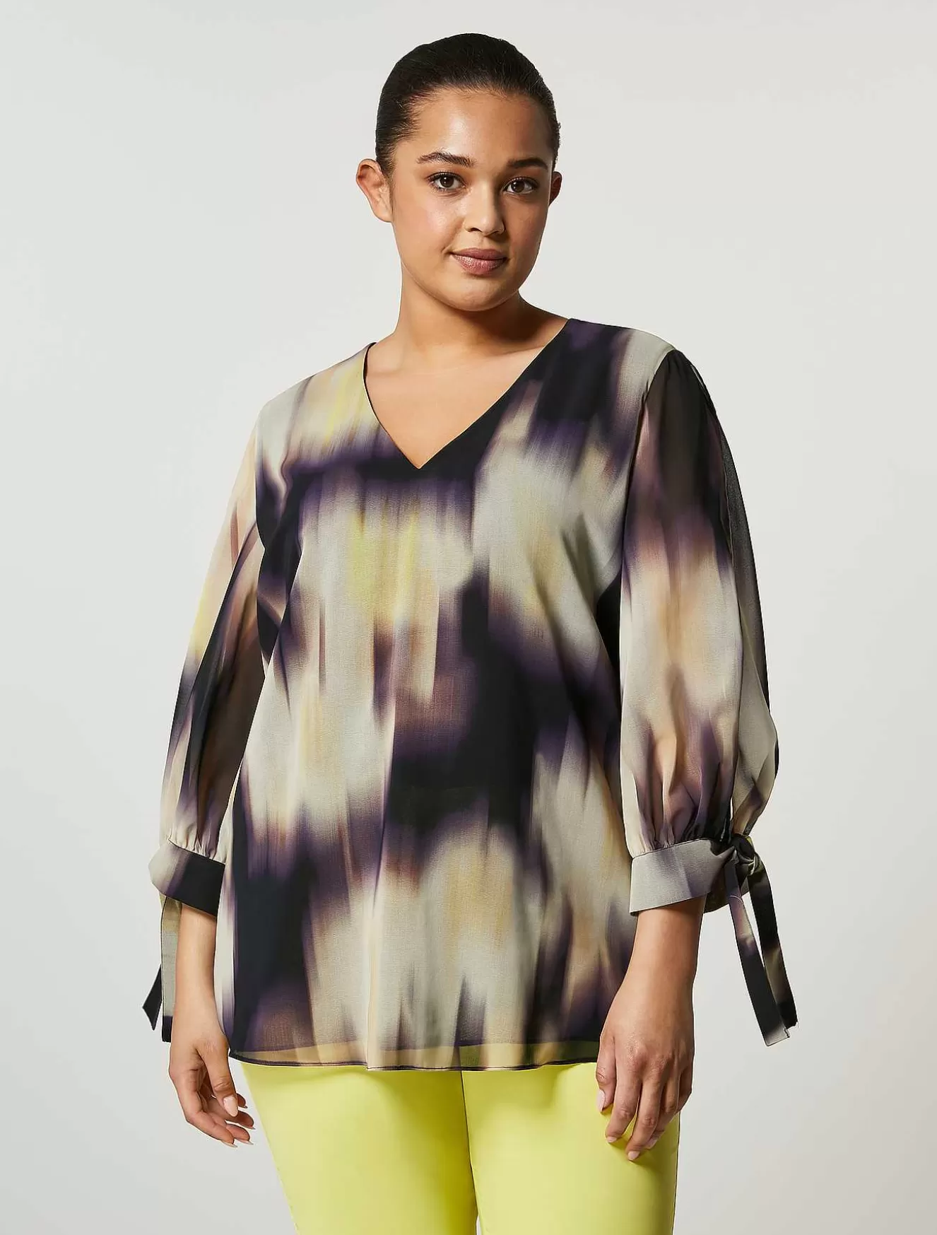 Georgette Chine Blouse-Marina Rinaldi Best