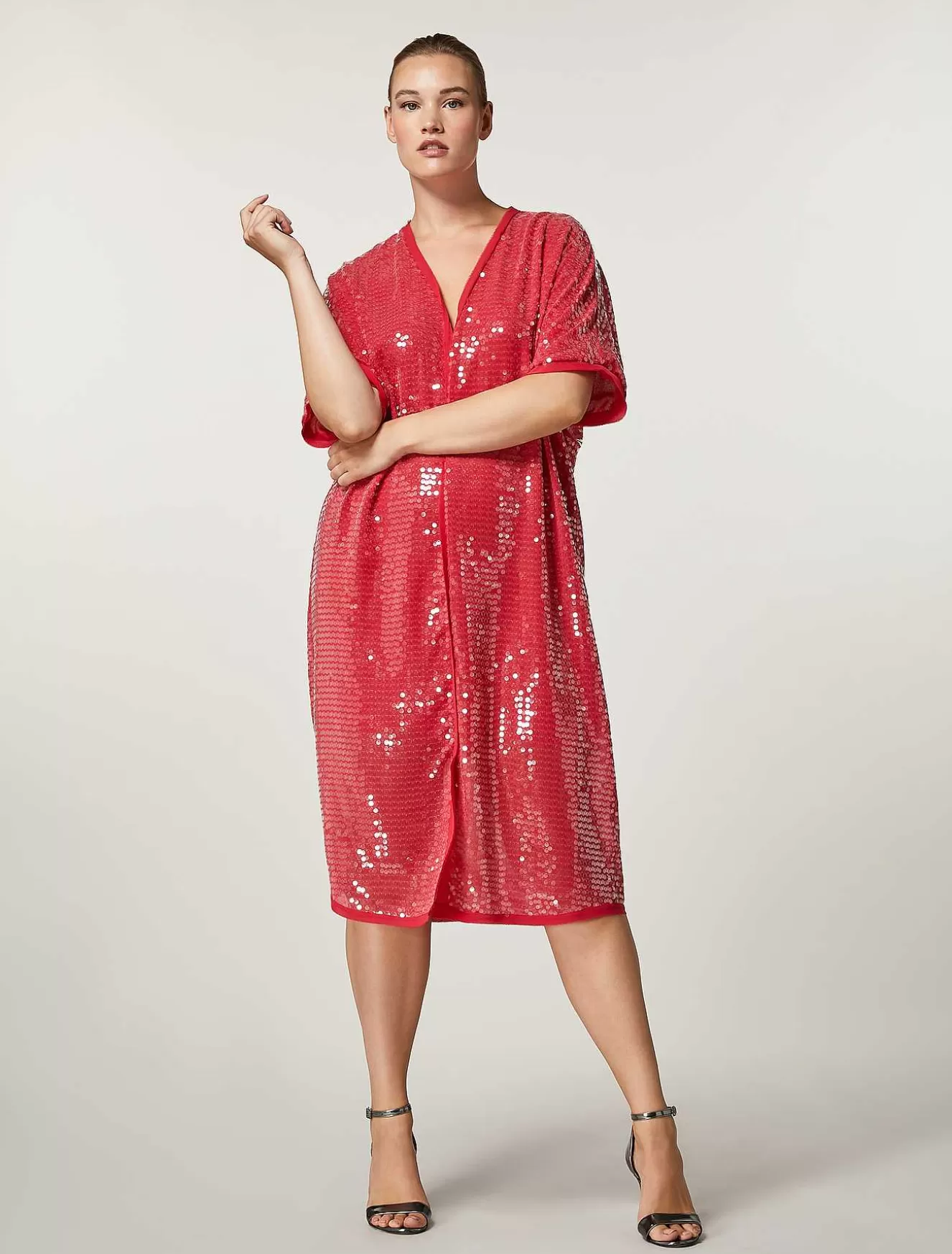 Georgette Dress-Marina Rinaldi Discount