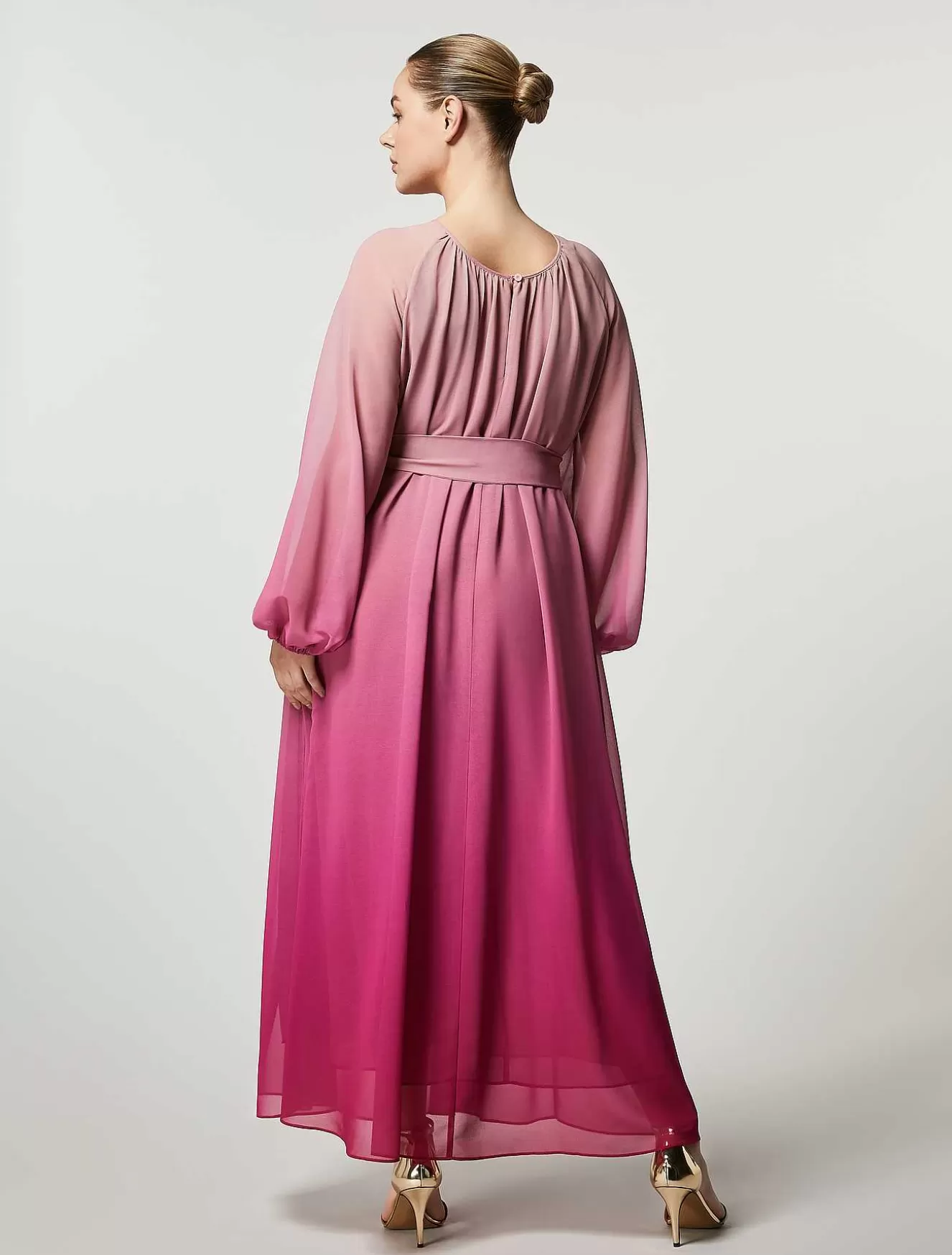 Georgette Dress-Marina Rinaldi Discount