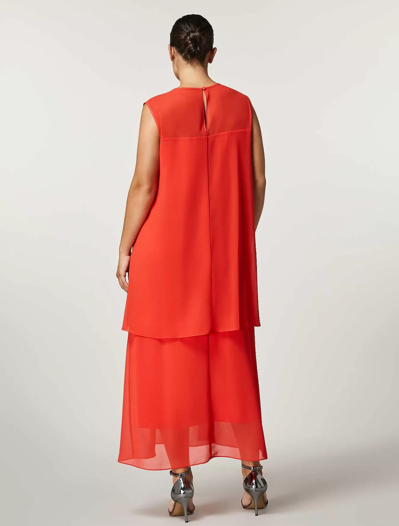 Georgette Dress-Marina Rinaldi Cheap