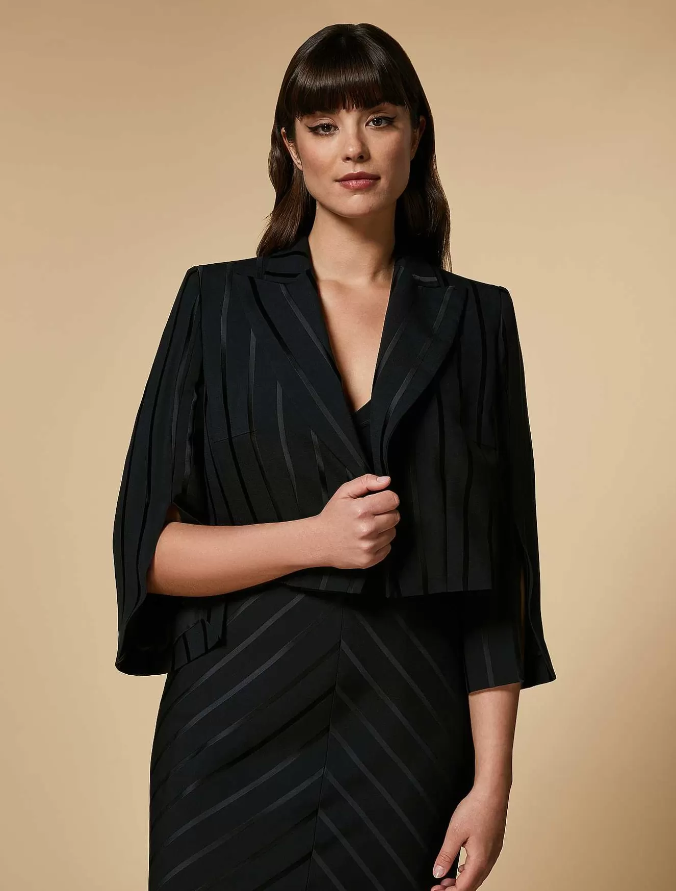Jacquard Crepe Jacket-Marina Rinaldi Shop