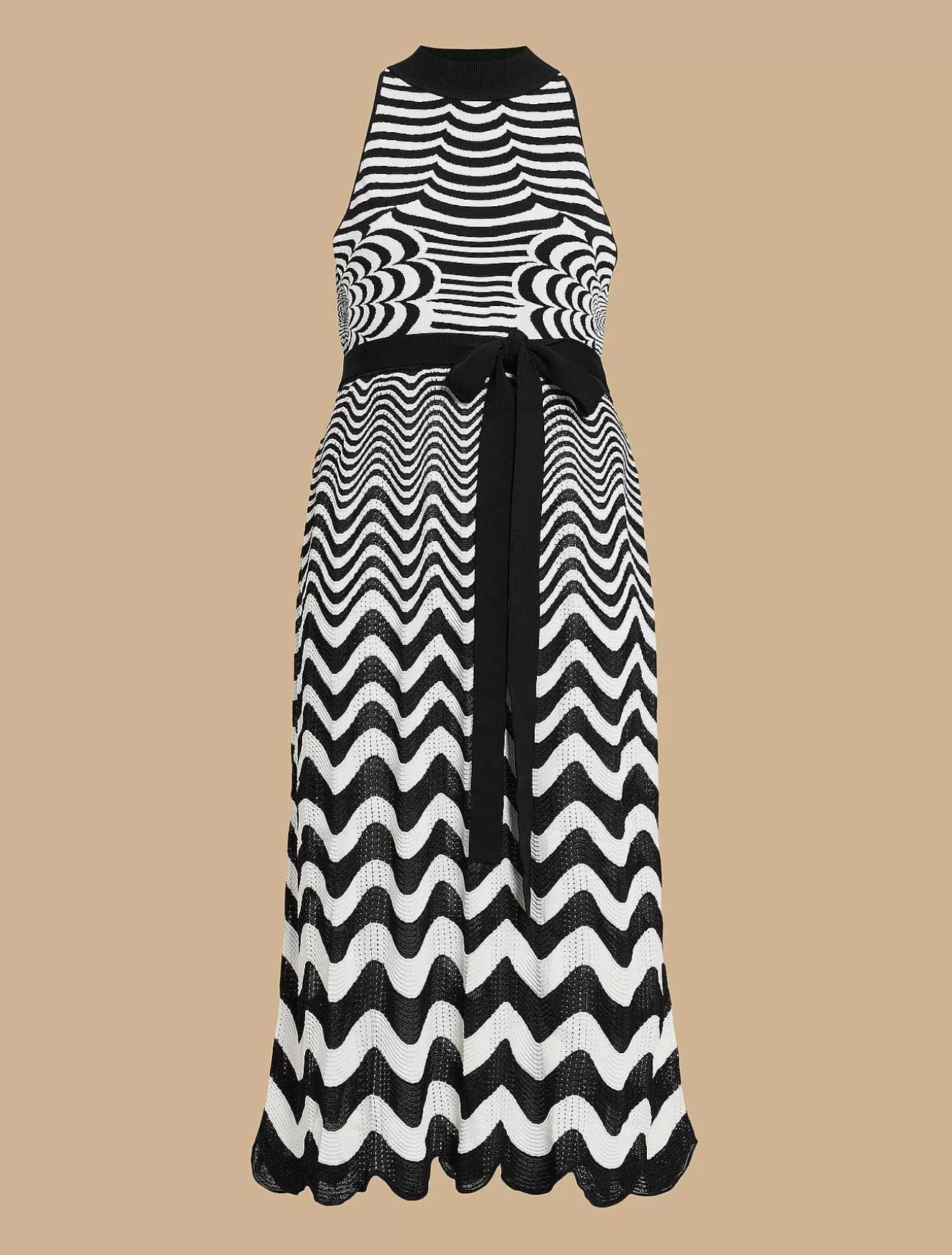 Jacquard Knit Dress-Marina Rinaldi Outlet