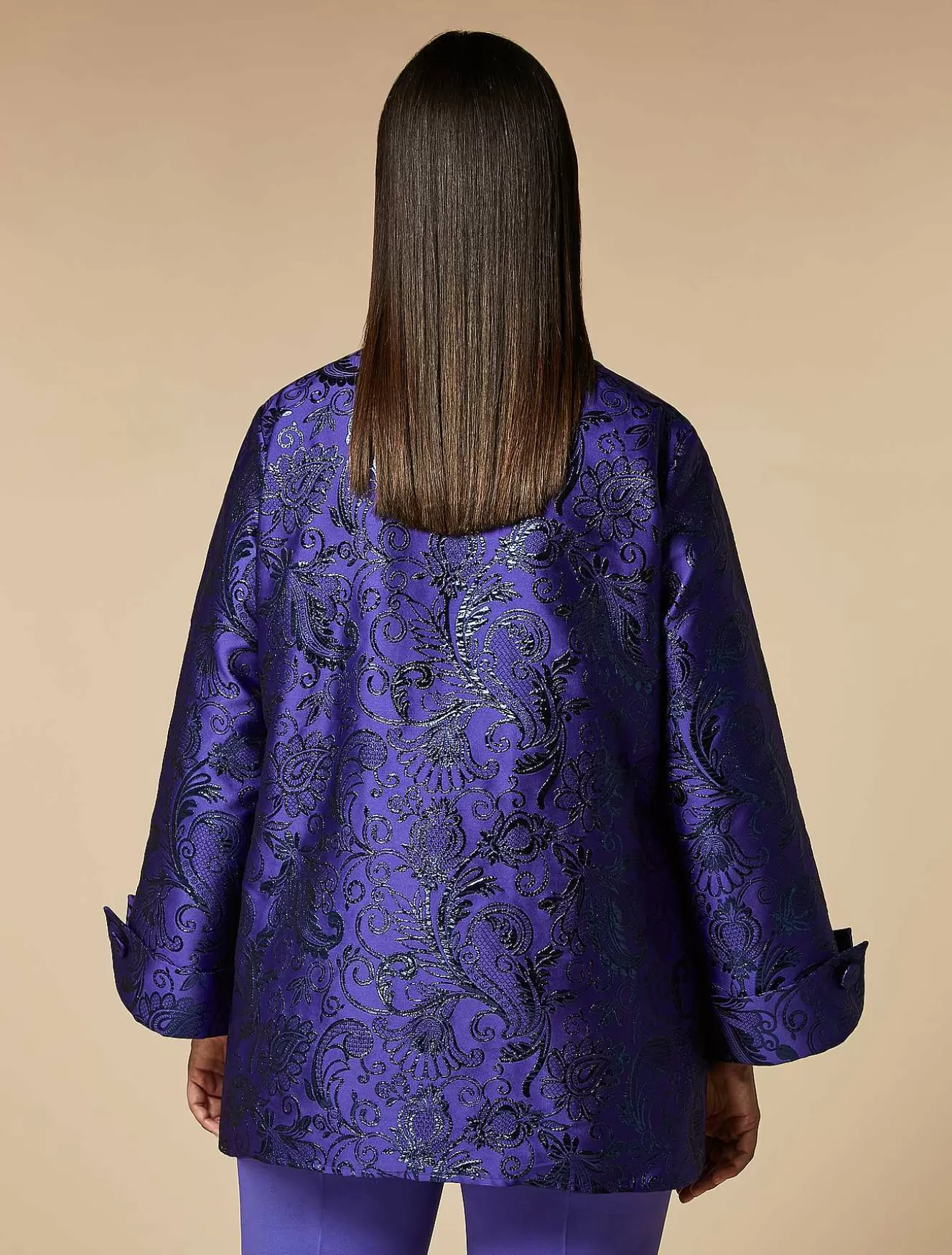 Jacquard Lame Shirt-Marina Rinaldi Best Sale