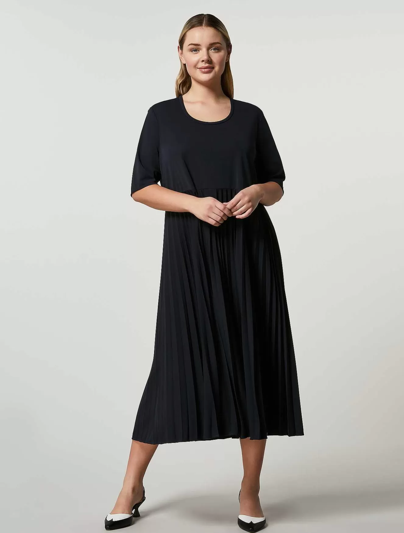 Jersey Dress-Marina Rinaldi Fashion