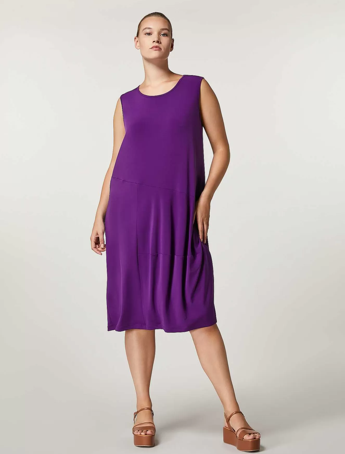 Jersey Dress-Marina Rinaldi Fashion