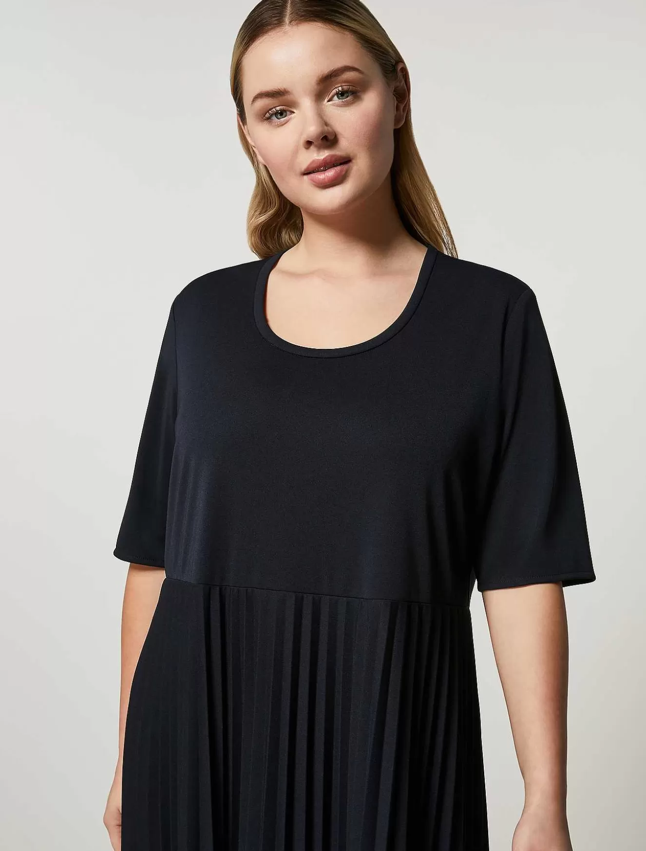 Jersey Dress-Marina Rinaldi Fashion