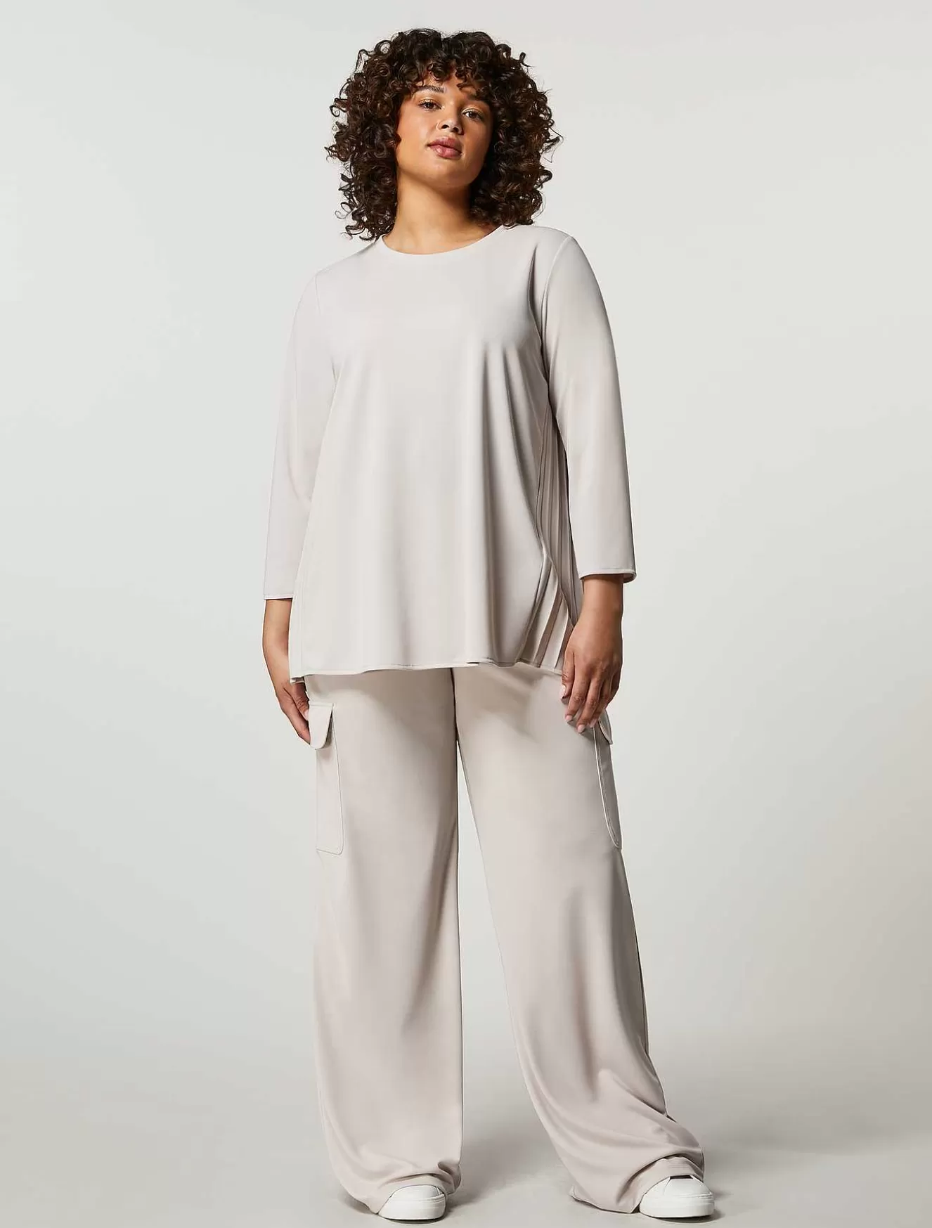 Jersey Trousers-Marina Rinaldi Shop