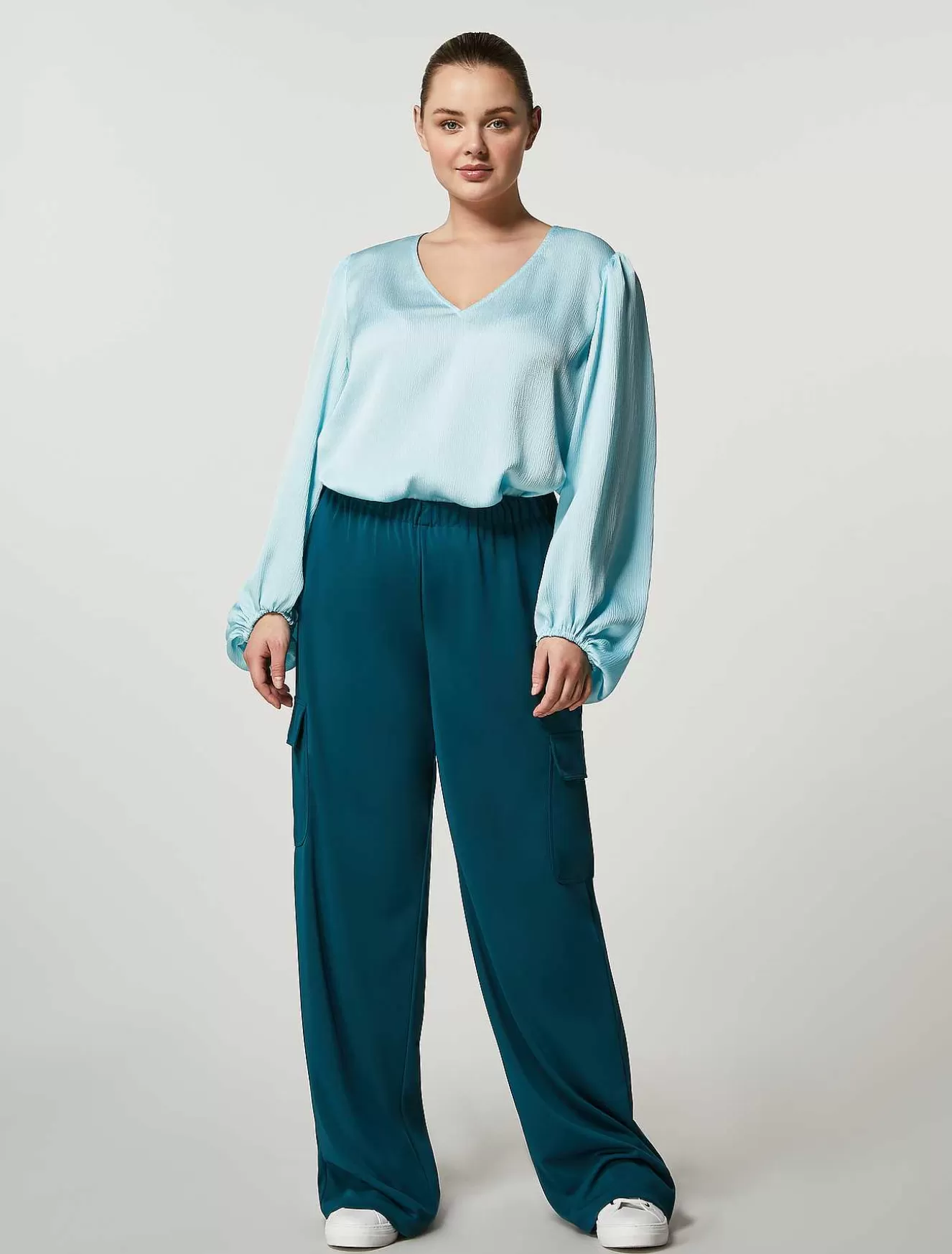 Jersey Trousers-Marina Rinaldi Shop