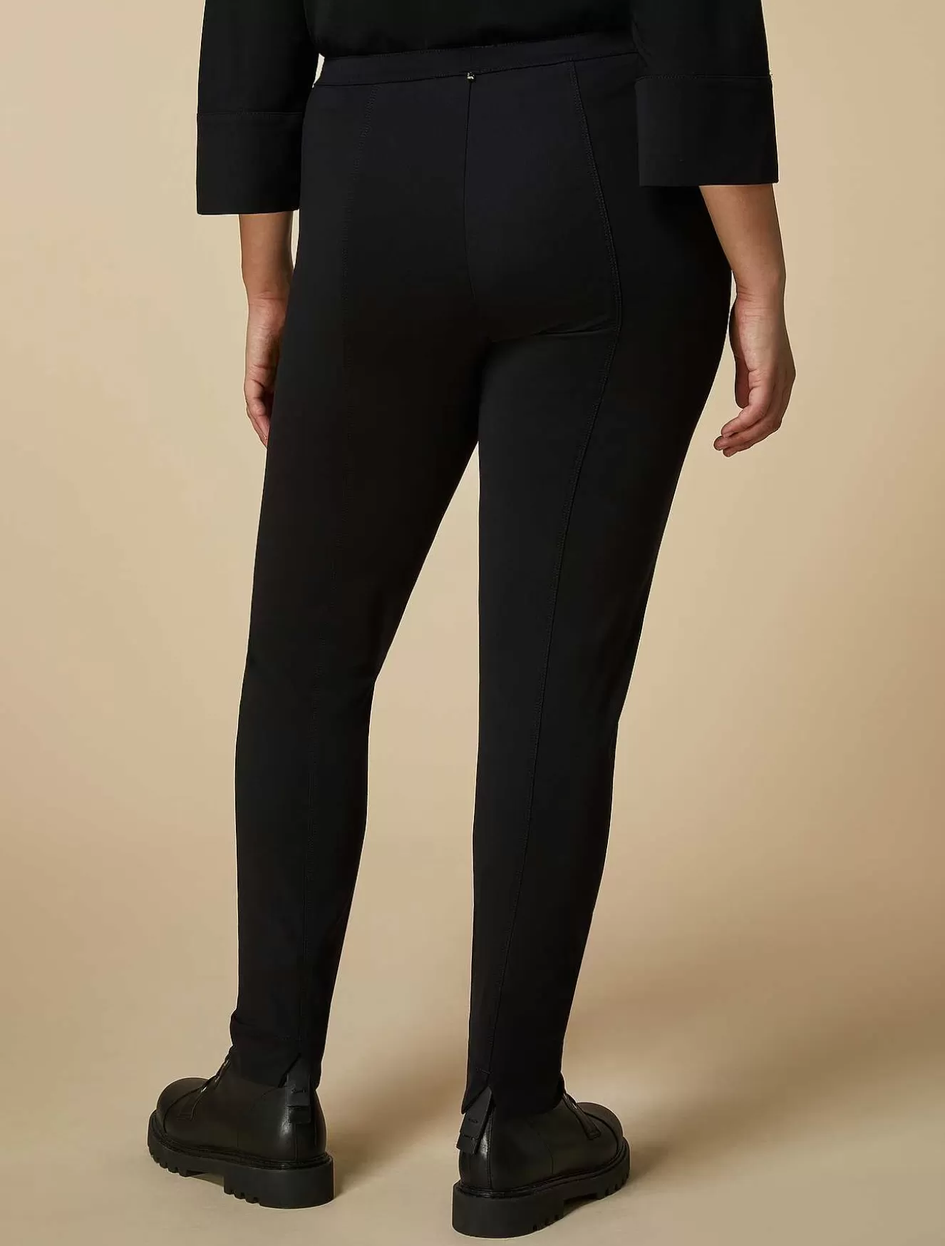 Jersey Trousers-Marina Rinaldi Fashion